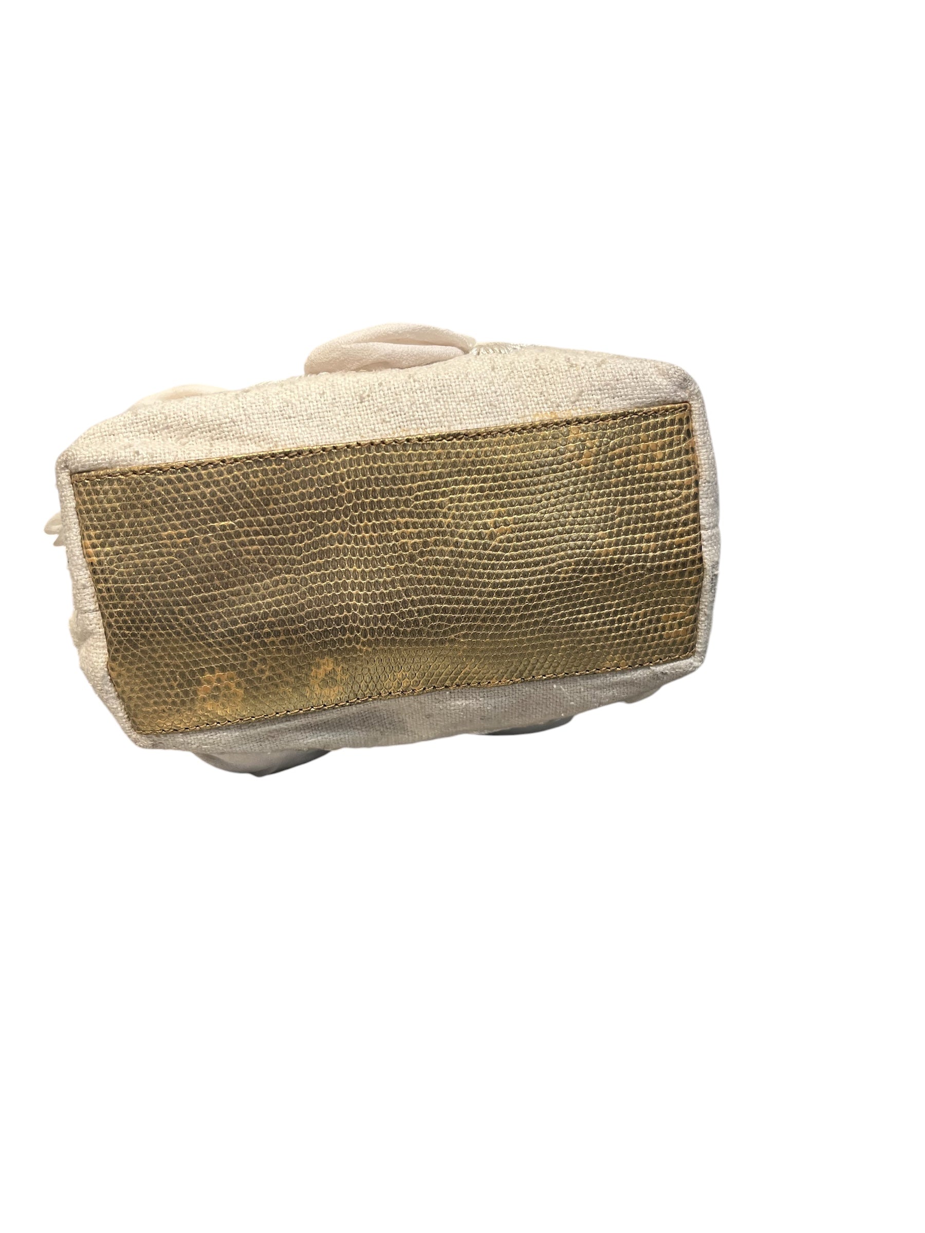 VALENTINO GARAVANI/Clutch Bag/Cotton/WHT/ view 3
