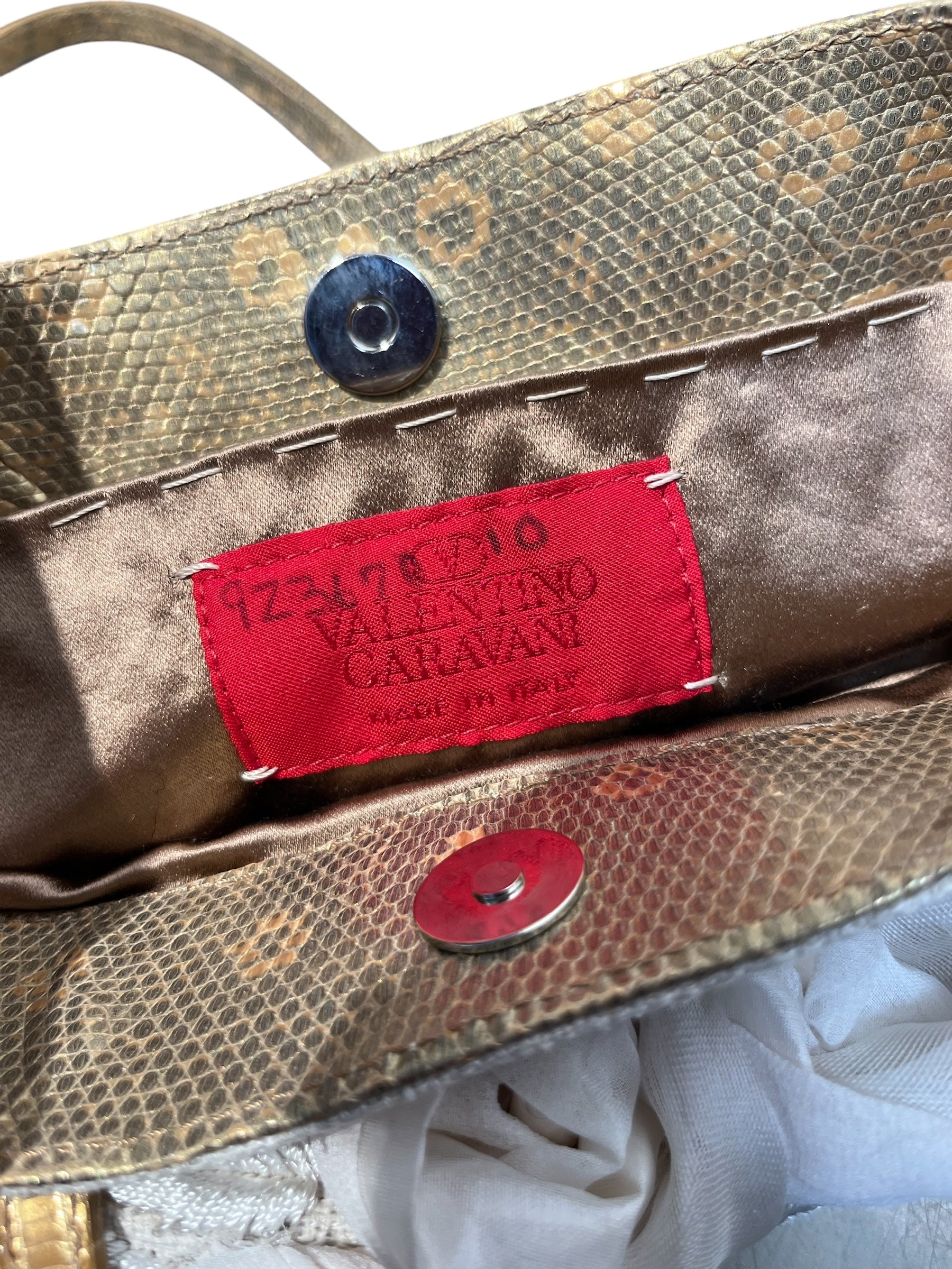 VALENTINO GARAVANI/Clutch Bag/Cotton/WHT/ view 5