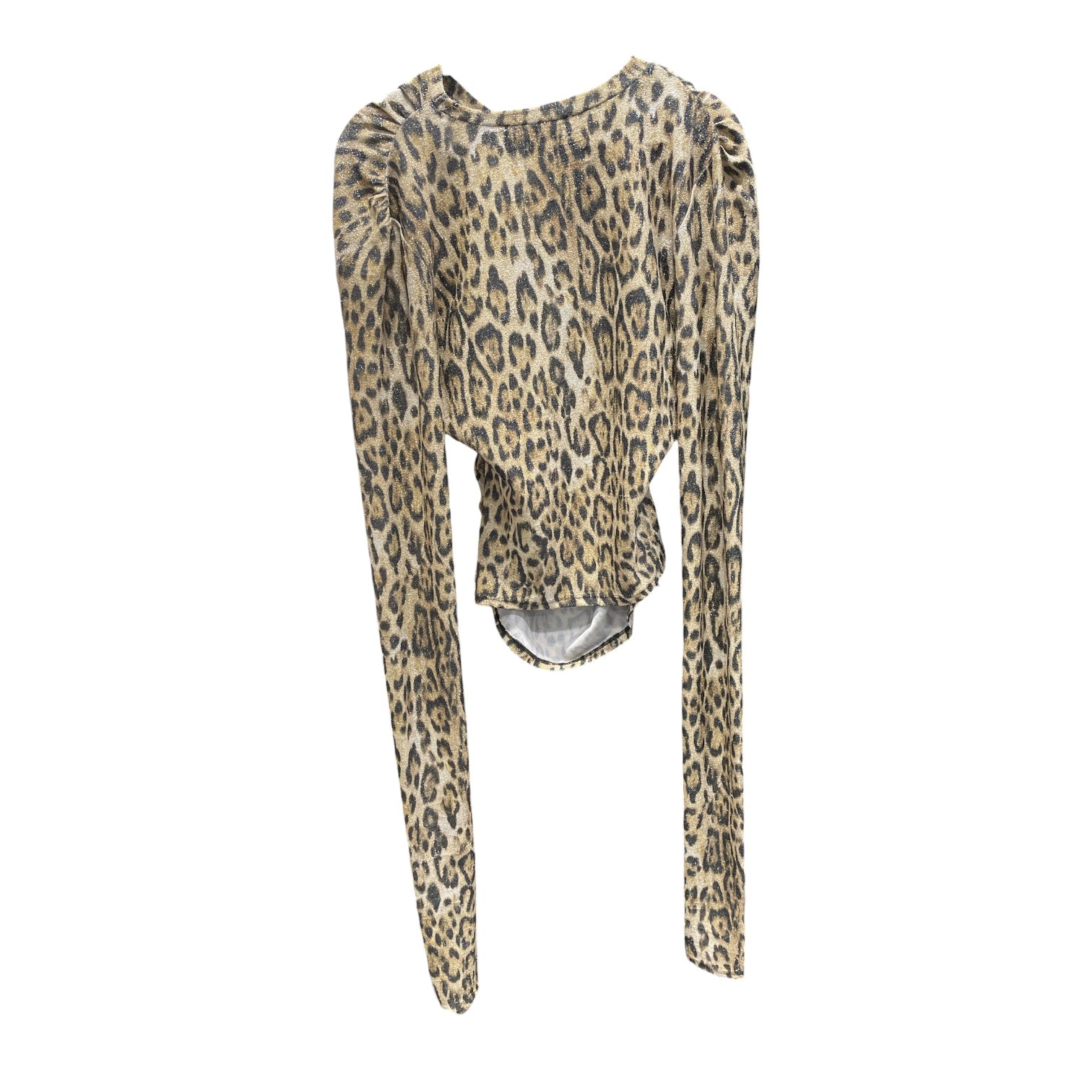 Vaquera/LS Blouse/L/Leopard/Cotton/GLD/Synched Top Sparkle view 2