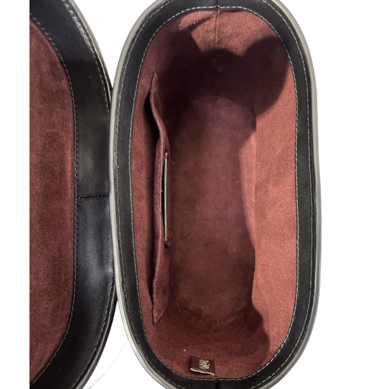 COACH/Cross Body Bag/M/Leather/BLK/GEORGIE GEM