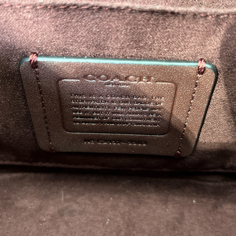 COACH/Cross Body Bag/M/Leather/BLK/GEORGIE GEM