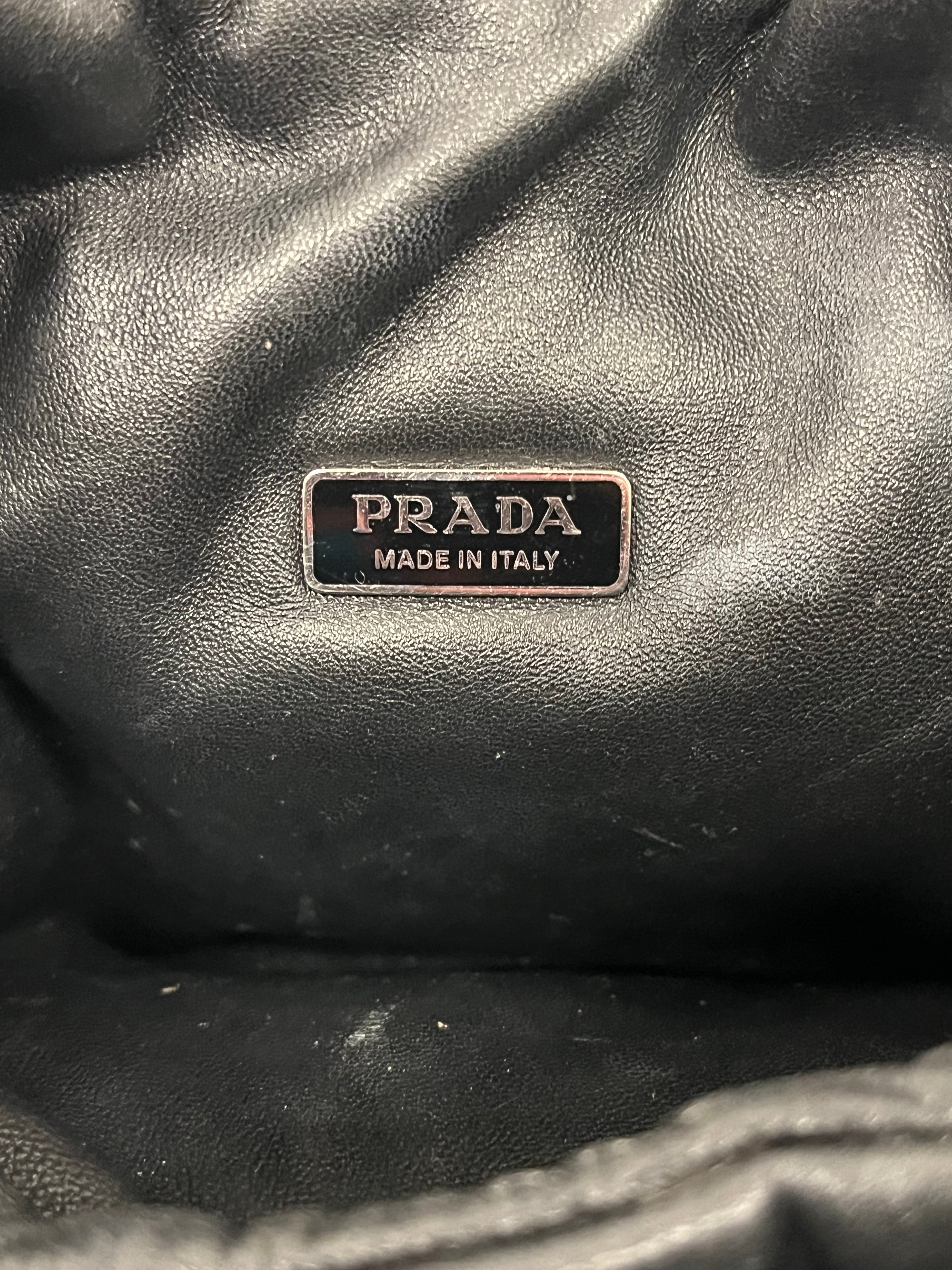 PRADA/Tote Bag/Leather/BLK/NAPPA SOFT PADDED TOTE view 3