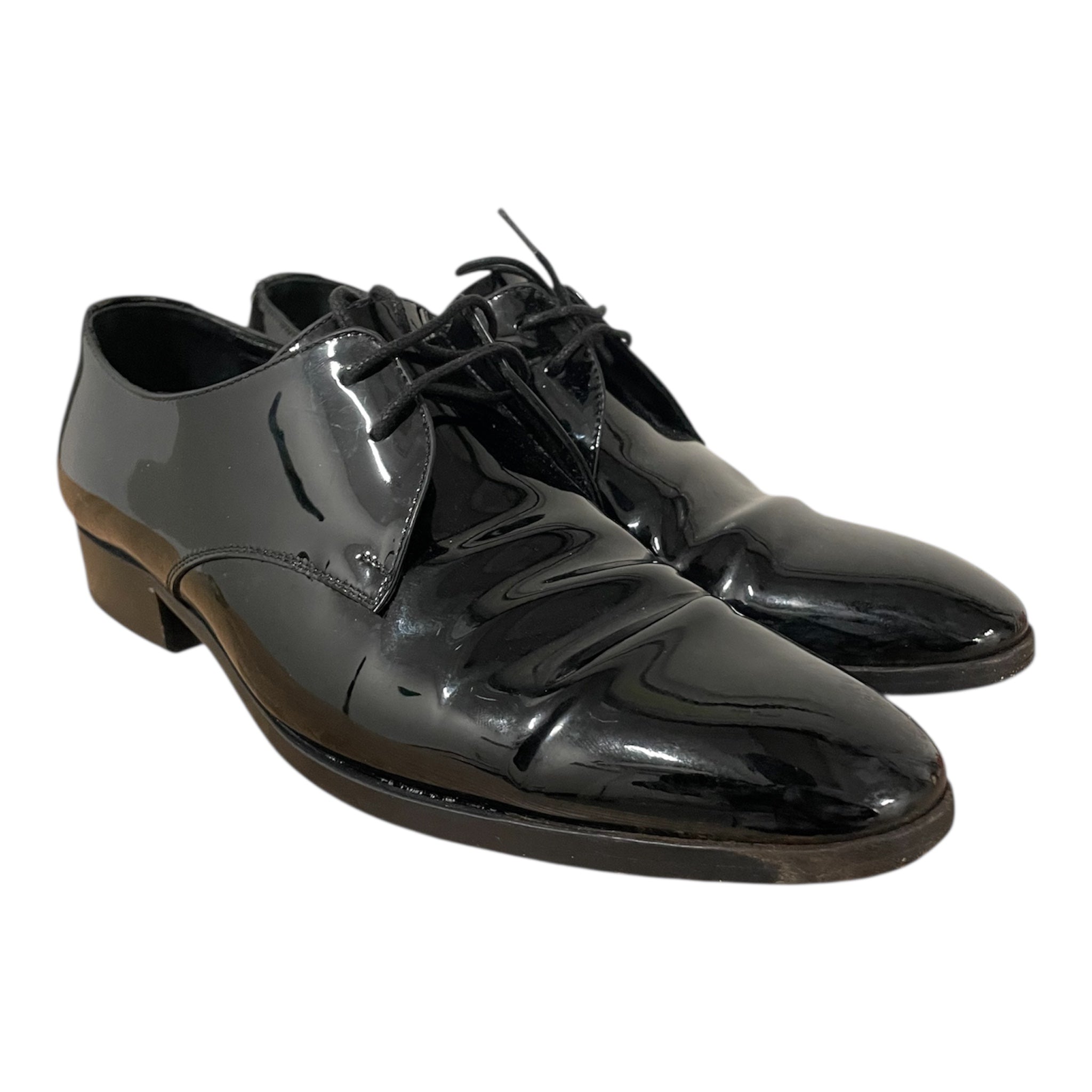 SAINT LAURENT/Dress Shoes/EU 38.5/Leather/BLK/oxford view 1
