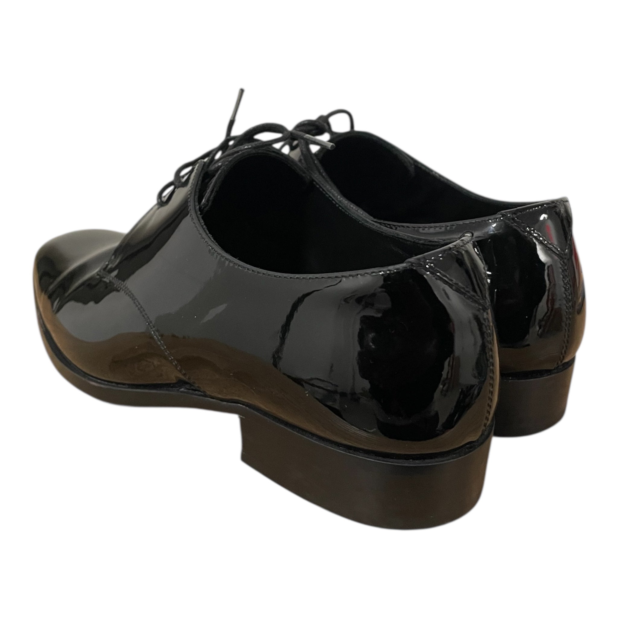 SAINT LAURENT/Dress Shoes/EU 38.5/Leather/BLK/oxford view 2