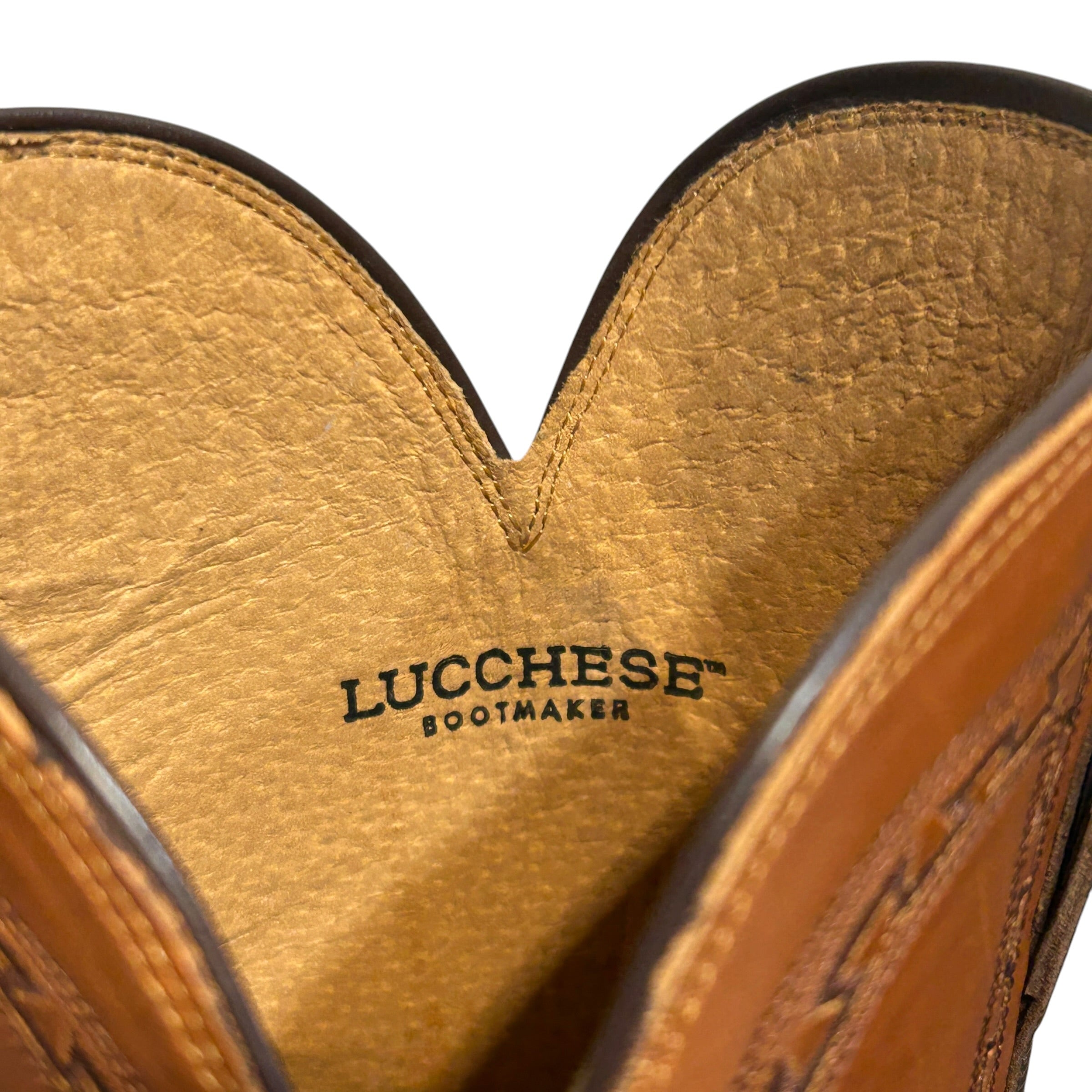 Lucchese/Cowboy Boots/US 9.5/Leather/BRW/Stanley Round Toe view 3