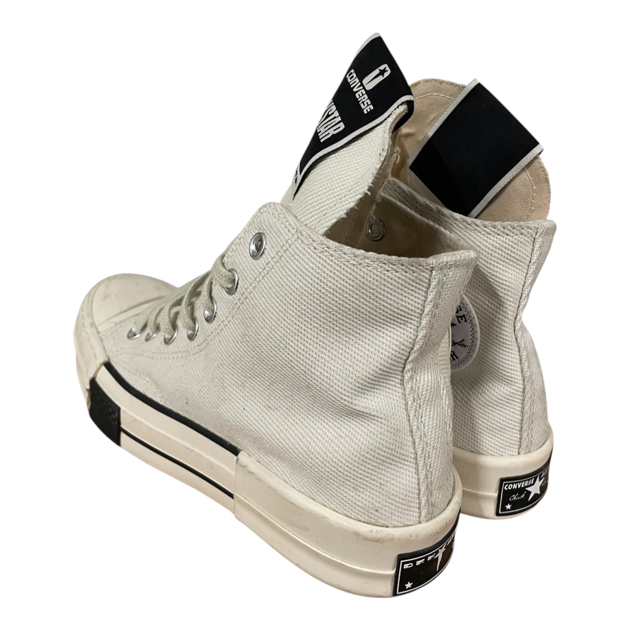 CONVERSE/RICK OWENS DRKSHDW/Hi-Sneakers/US 8/Cotton/WHT/172346C view 2