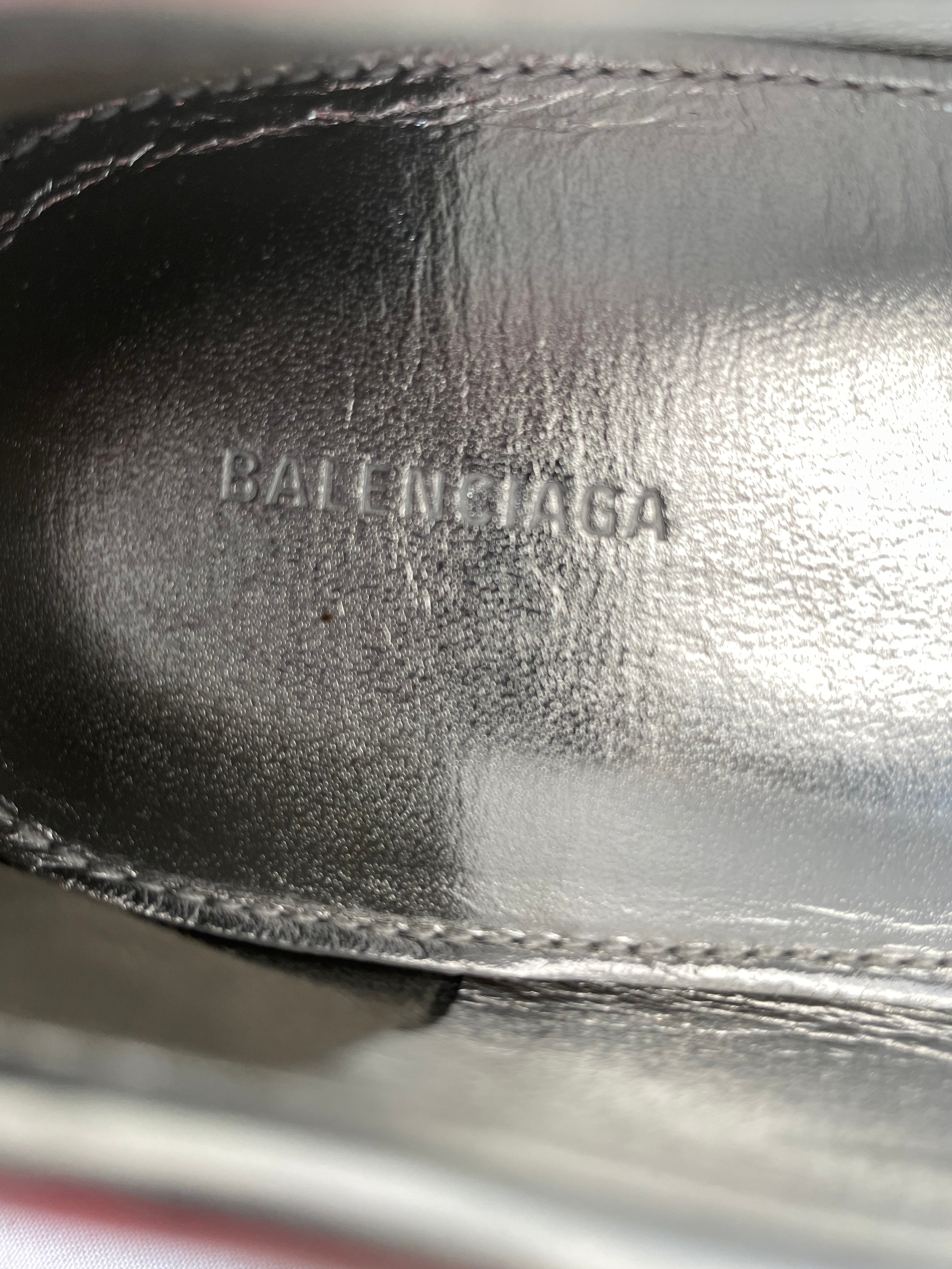 BALENCIAGA/Low-Sneakers/EU 38.5/Leather/SLV/feet print ballet flat view 3