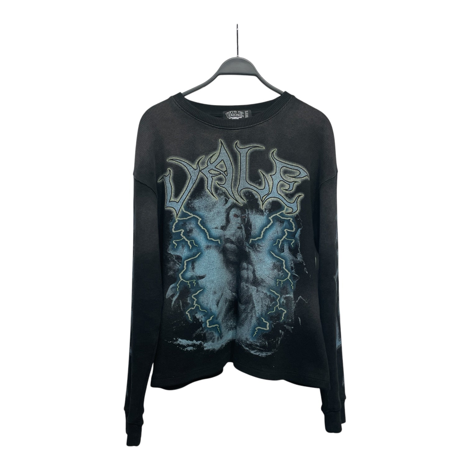 Vale/LS T-Shirt/L/Cotton/BLK/All Over Print/Tribal Wizard Thermal view 1