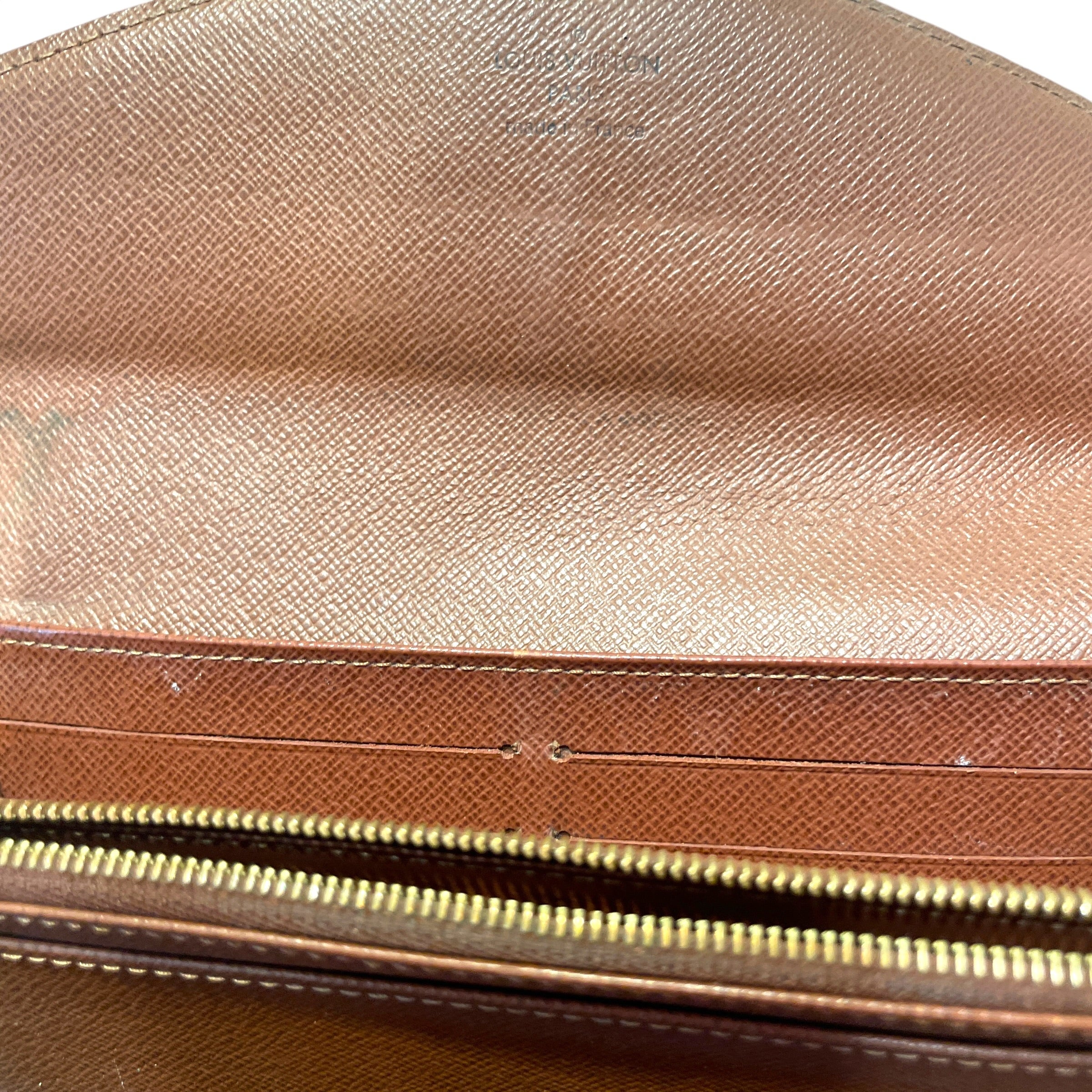 LOUIS VUITTON/Long Wallet/Monogram/Leather/BRW/L's/Sarah Wallet view 3
