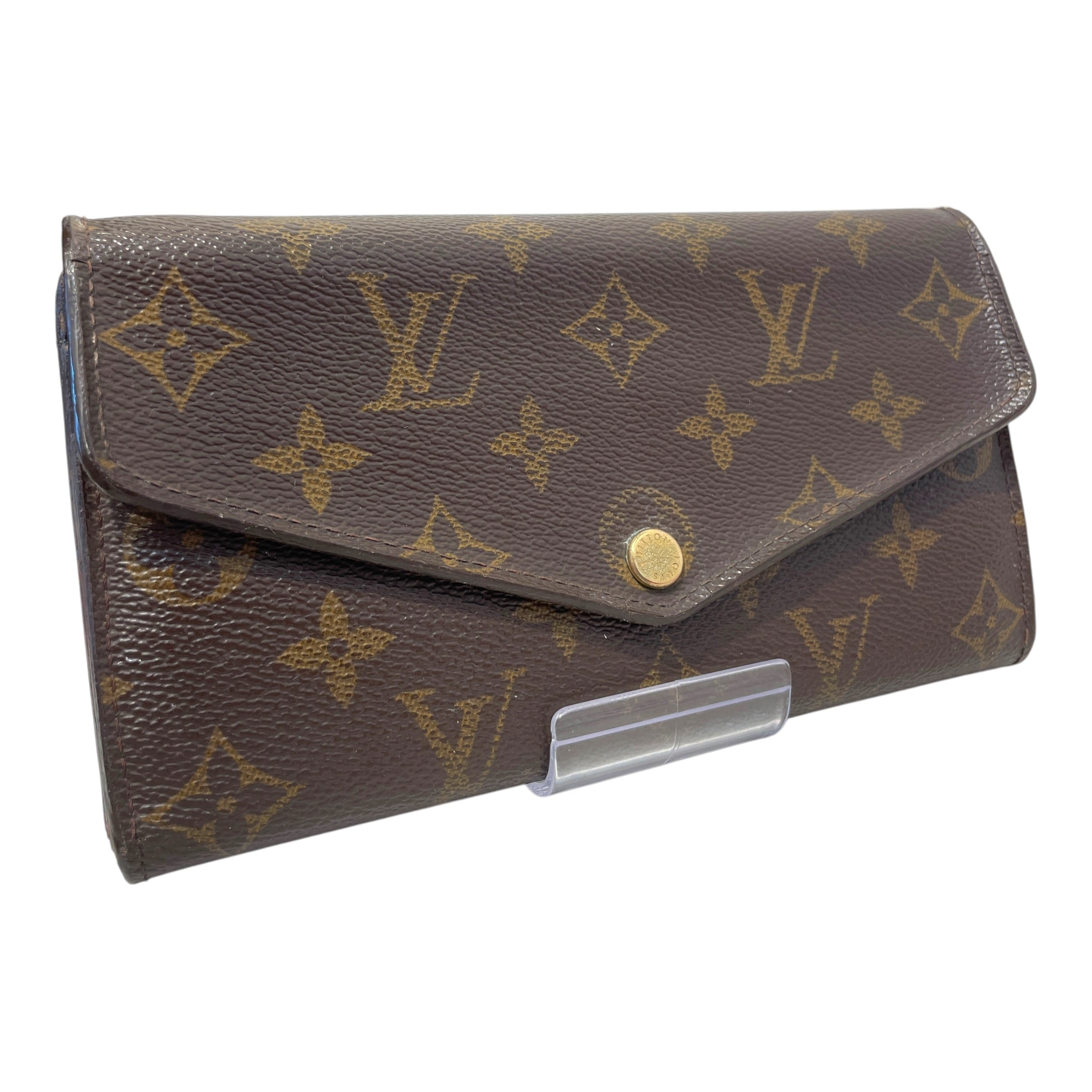 LOUIS VUITTON/Long Wallet/Monogram/Leather/BRW/L's/Sarah Wallet view 1