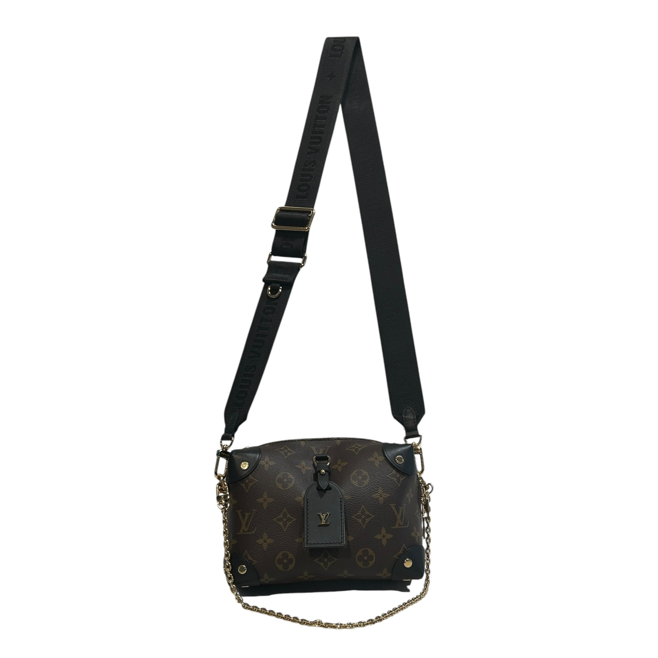 LOUIS VUITTON/Hand Bag/Monogram/Leather/BRW/Mono. Petite Malle Souple view 1