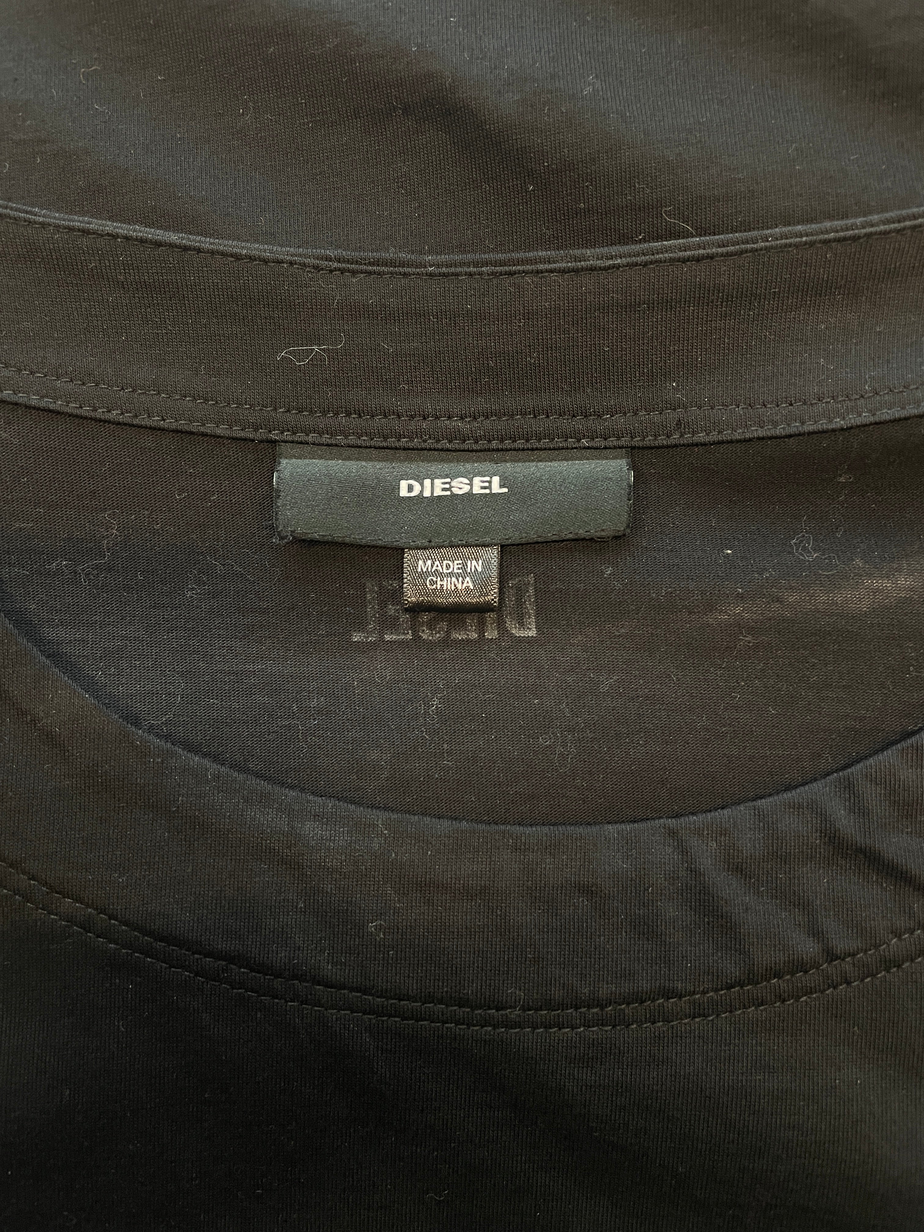 DIESEL/T-Shirt/S/Cotton/BLK/Zipper view 4