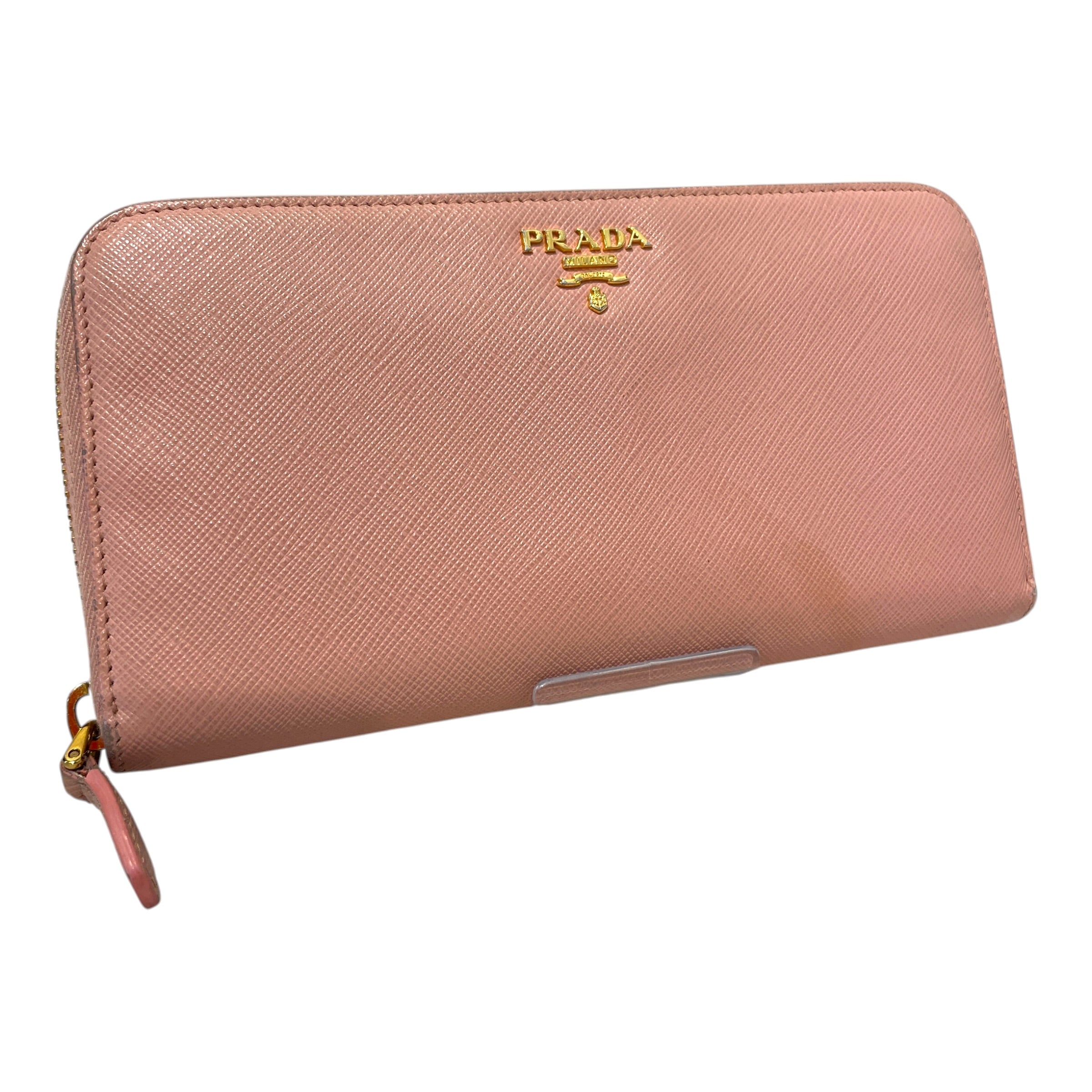 PRADA/Long Wallet/Leather/PNK/L's/Saffiano Lux view 1