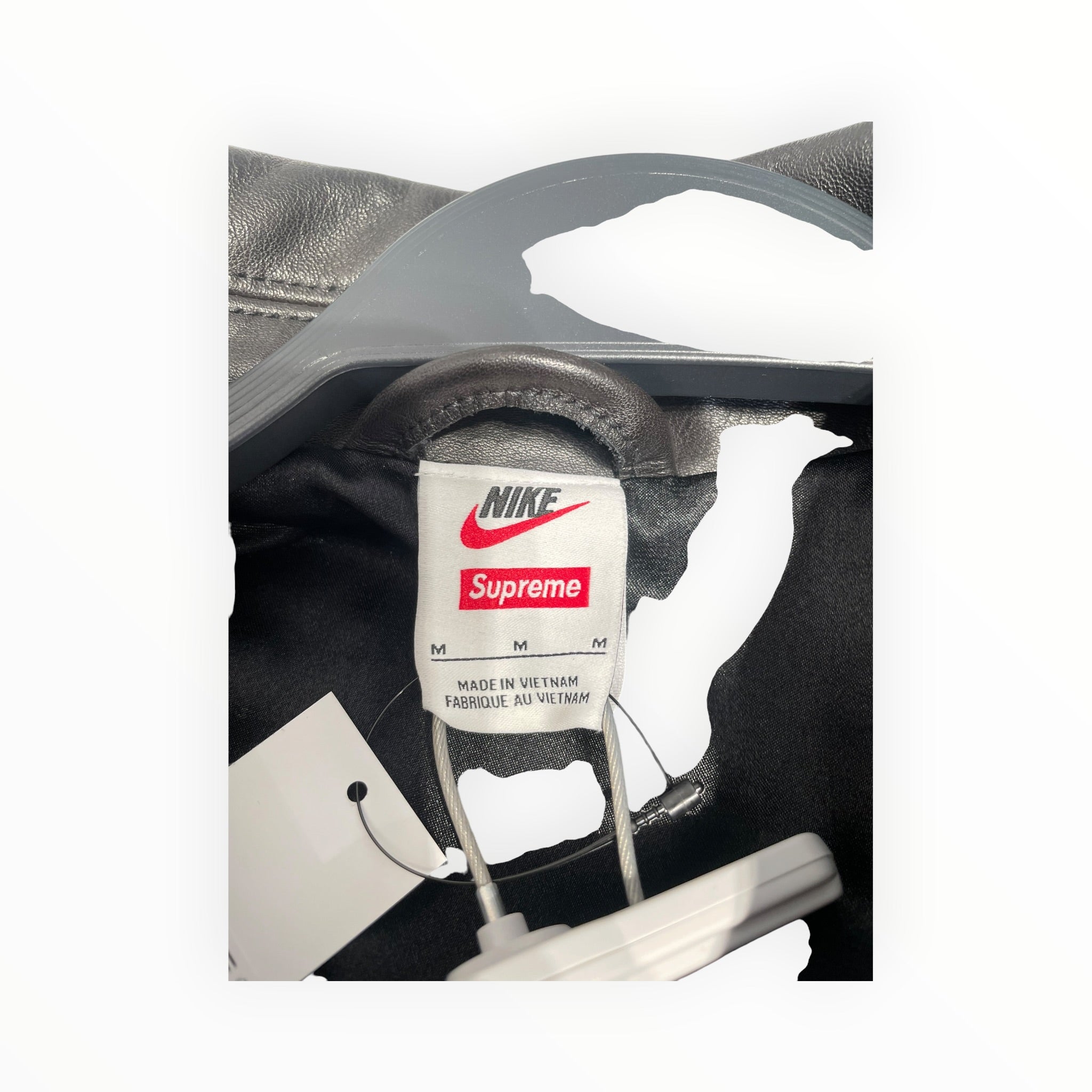 Supreme/Leather Jkt/M/Leather/BLK/SUPREME COLLAB view 3