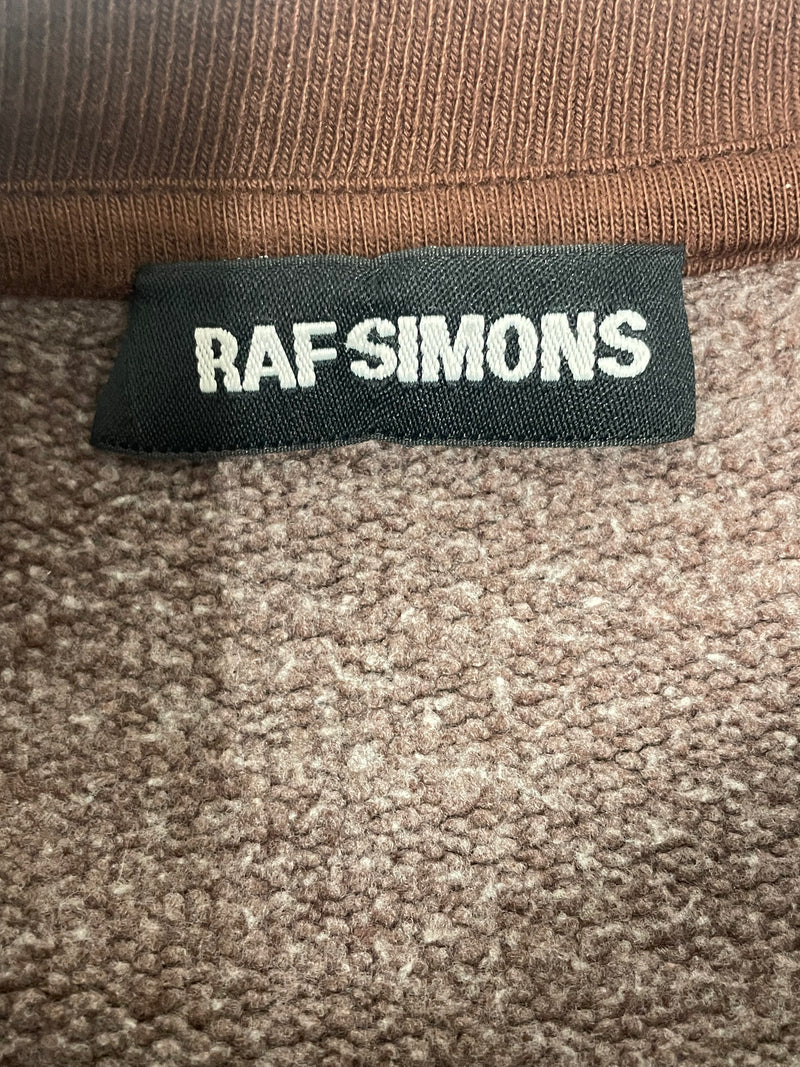 RAF SIMONS/Sweatshirt/M/Cotton/BRW/DOUBLE CROP