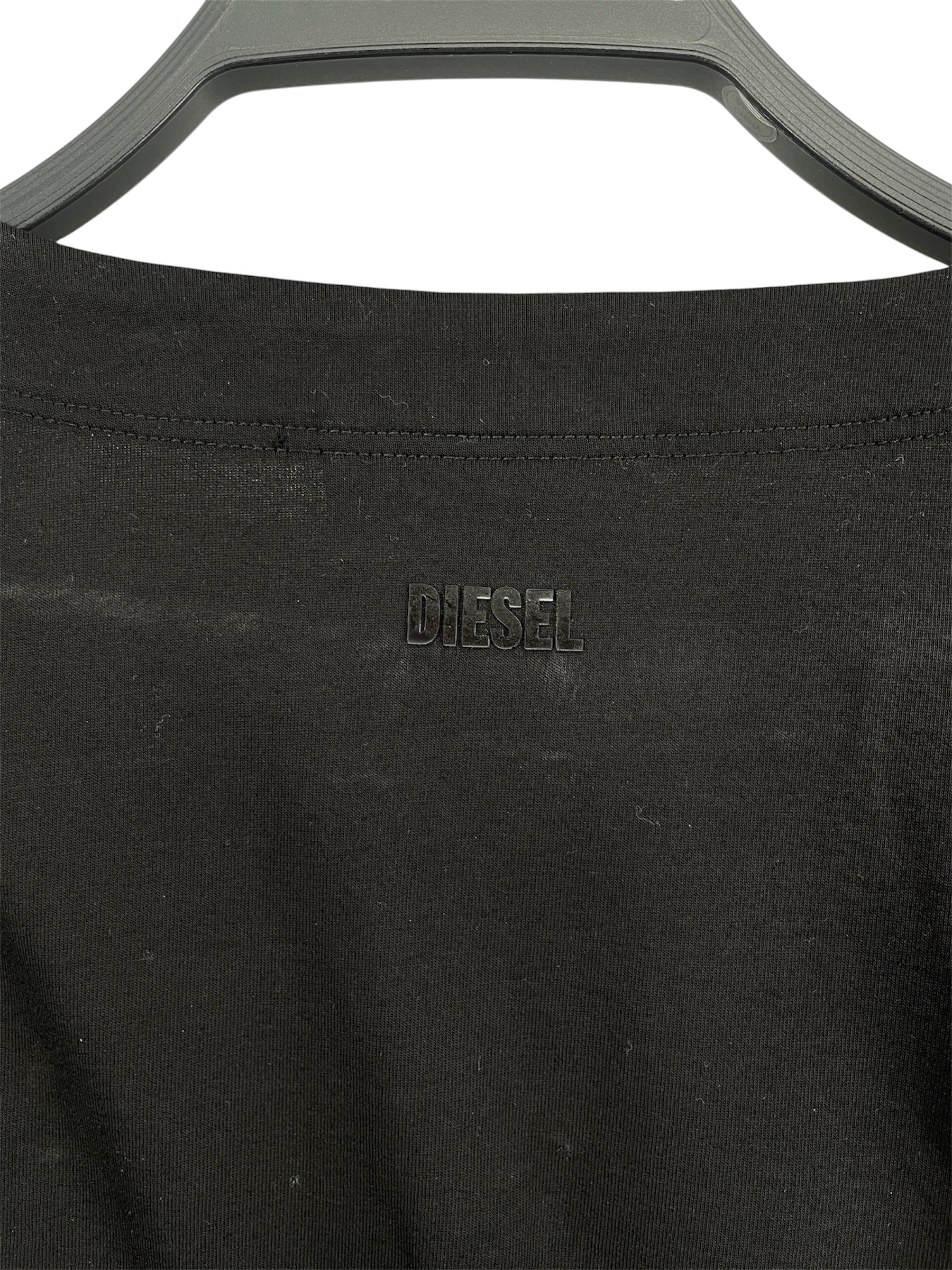 DIESEL/T-Shirt/S/Cotton/BLK/Zipper view 3
