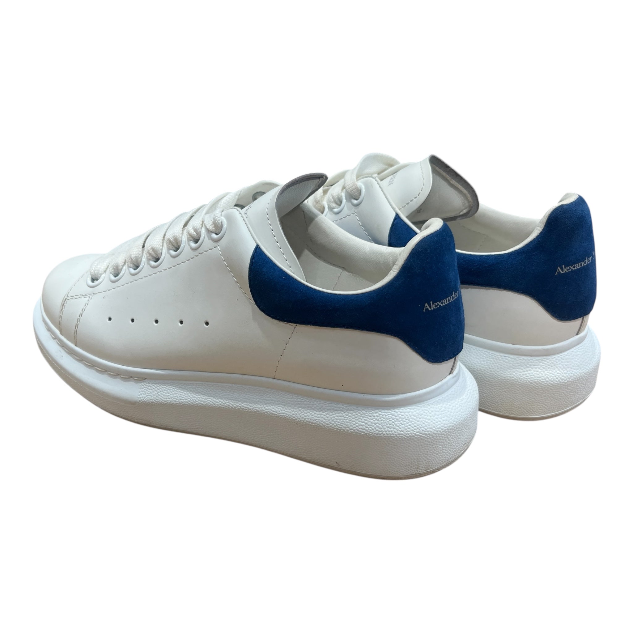 Alexander McQueen/Low-Sneakers/EU 36.5/Cotton/WHT/OVERSIZE PARIS BLUE view 2