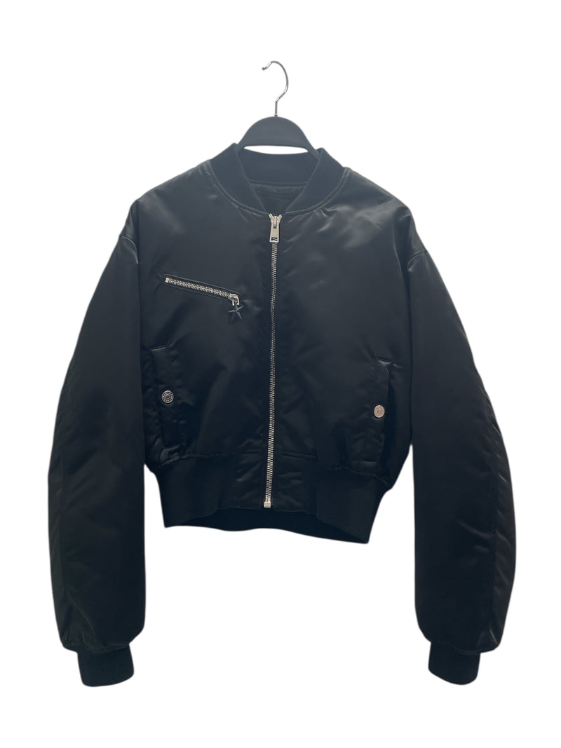 MUGLER/Puffer Jkt/36/Nylon/BLK/CROPPED BOMBER