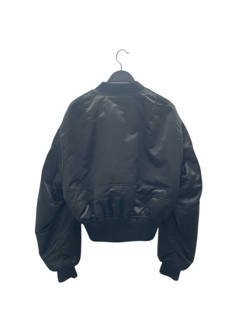 MUGLER/Puffer Jkt/36/Nylon/BLK/CROPPED BOMBER