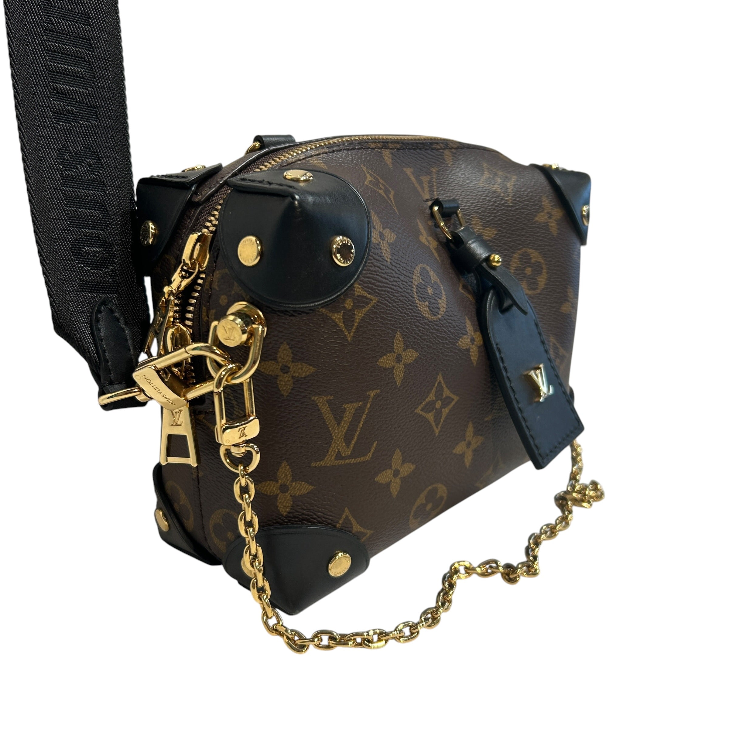 LOUIS VUITTON/Hand Bag/Monogram/Leather/BRW/Mono. Petite Malle Souple view 6
