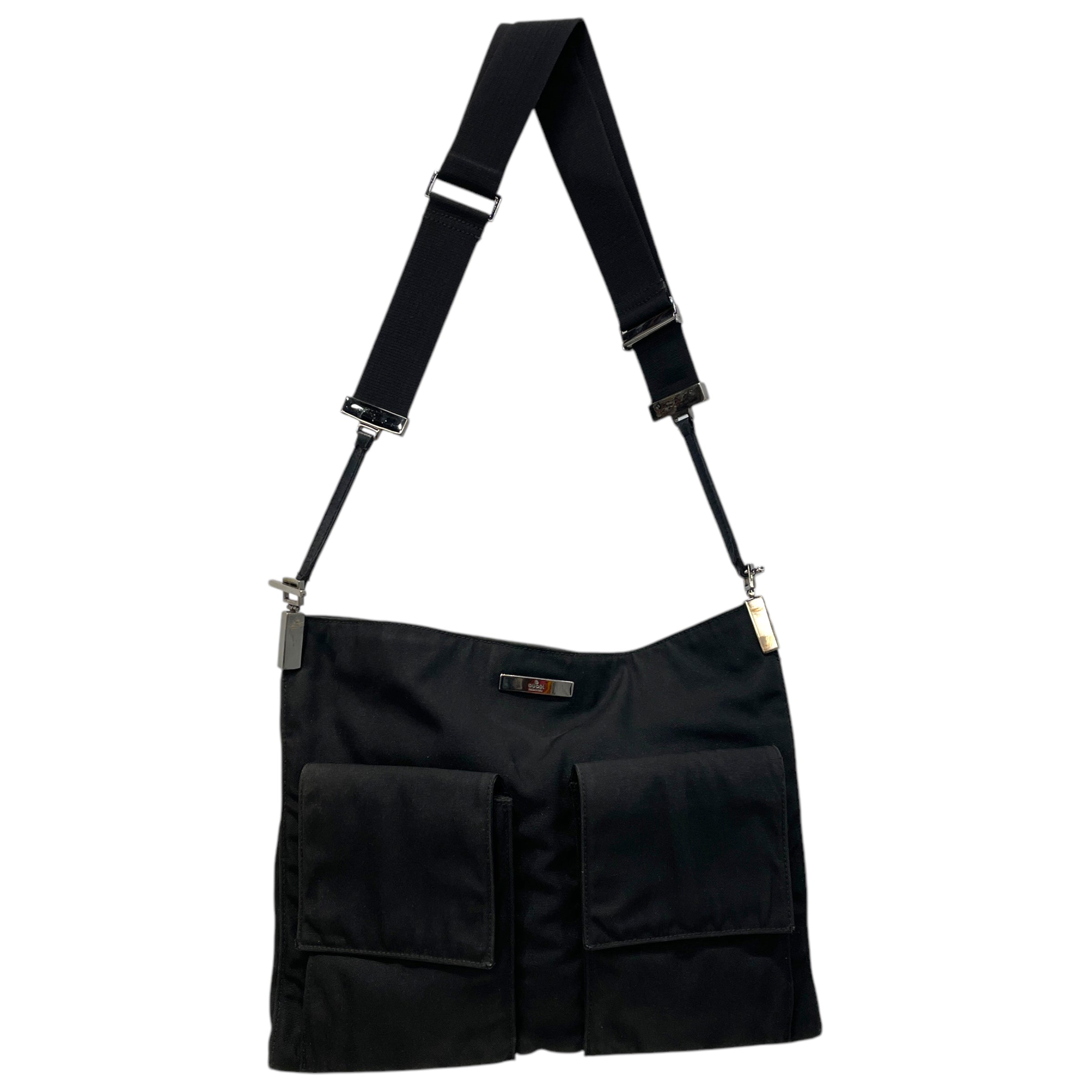 GUCCI/Cross Body Bag/OS/Nylon/BLK/Cargo Pocket view 1