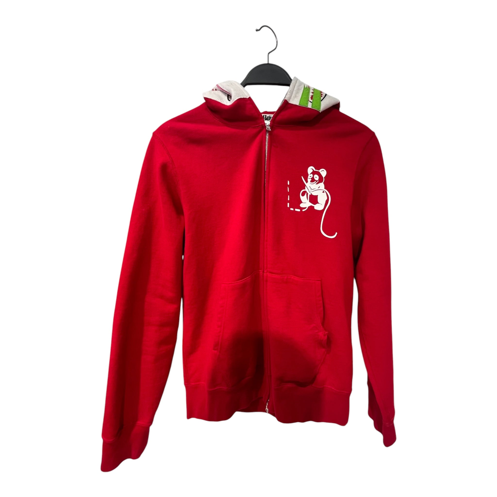 A BATHING APE/Hoodie/M/Graphic/Cotton/RED/ view 1