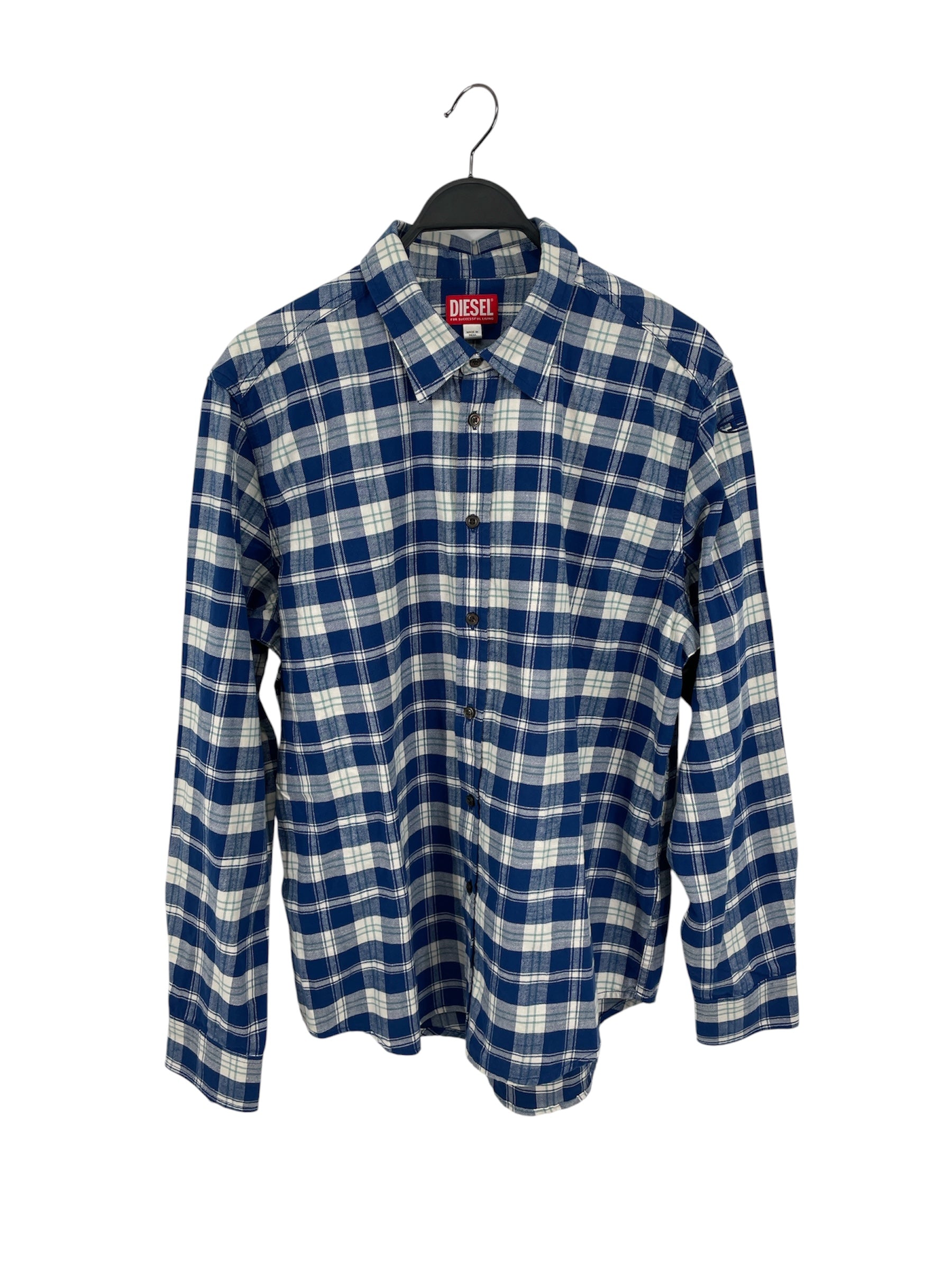 DIESEL/Flannel Shirt/50/Cotton/BLU/Plaid/S-UMBE-CHECK-NW view 1