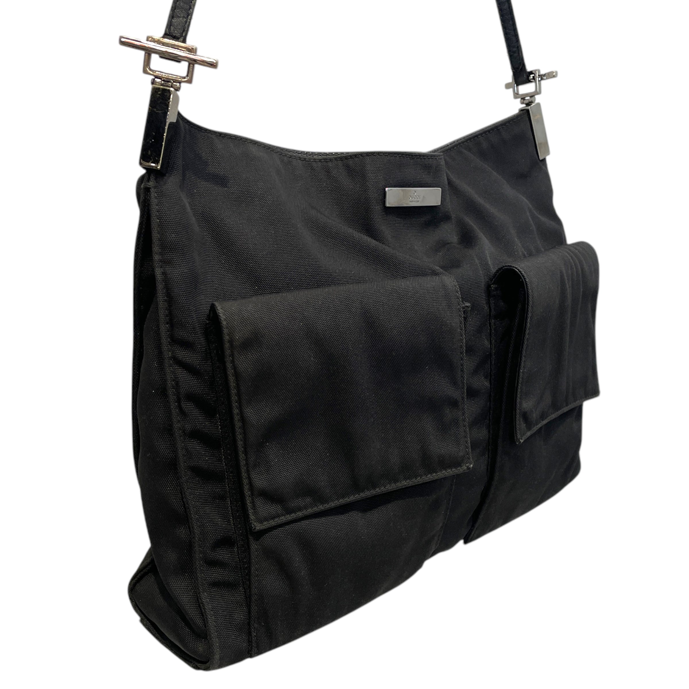 GUCCI/Cross Body Bag/OS/Nylon/BLK/Cargo Pocket view 4