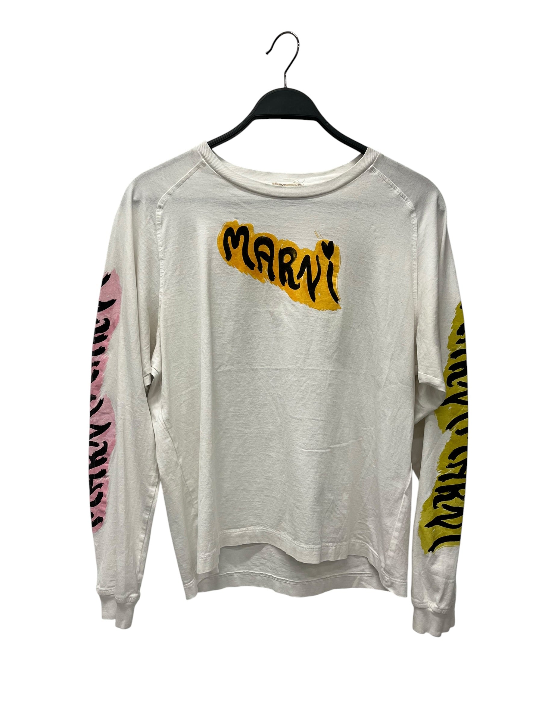 MARNI/LS T-Shirt/M/Cotton/WHT/LILLY WHITE view 1