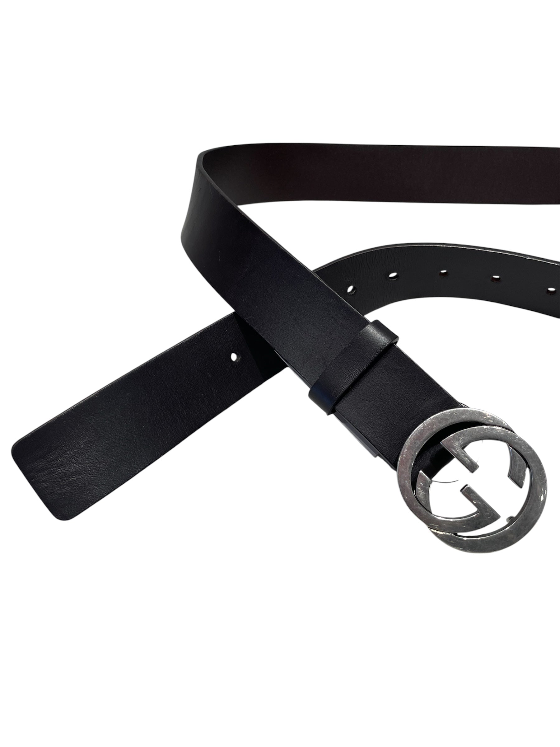 GUCCI/Belt/Leather/BRW/Dark Brown GG Belt view 2
