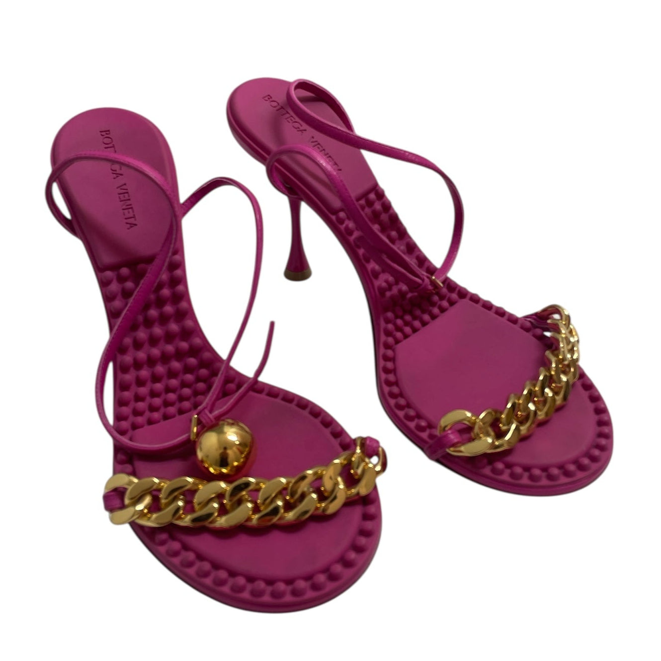 BOTTEGA VENETA/Heels/EU 39.5/PNK/NAPA BALL/ GOLD HARWARE view 1
