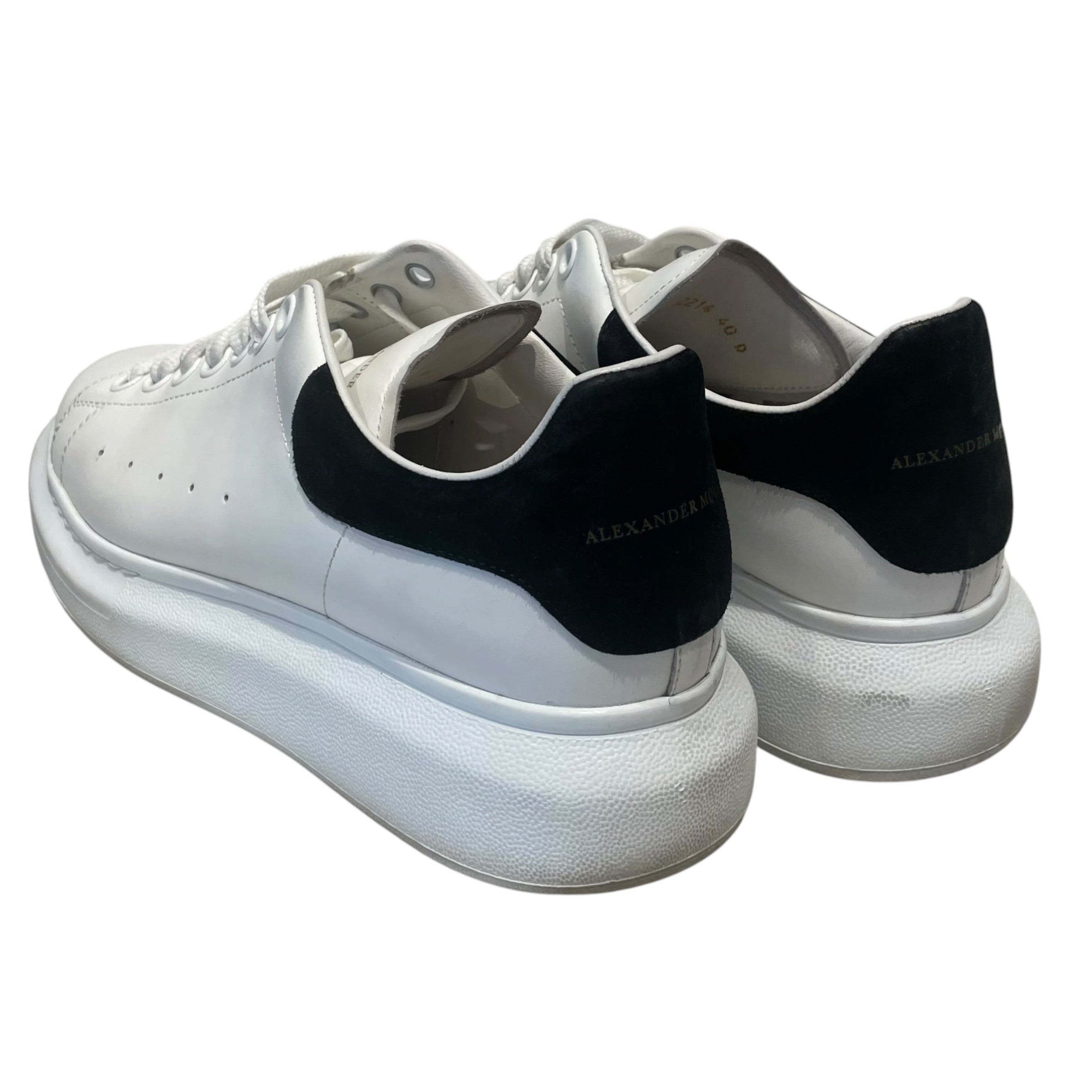 Alexander McQueen/Low-Sneakers/EU 40/Leather/WHT/OVERSZIED SUEDE HEEL view 2