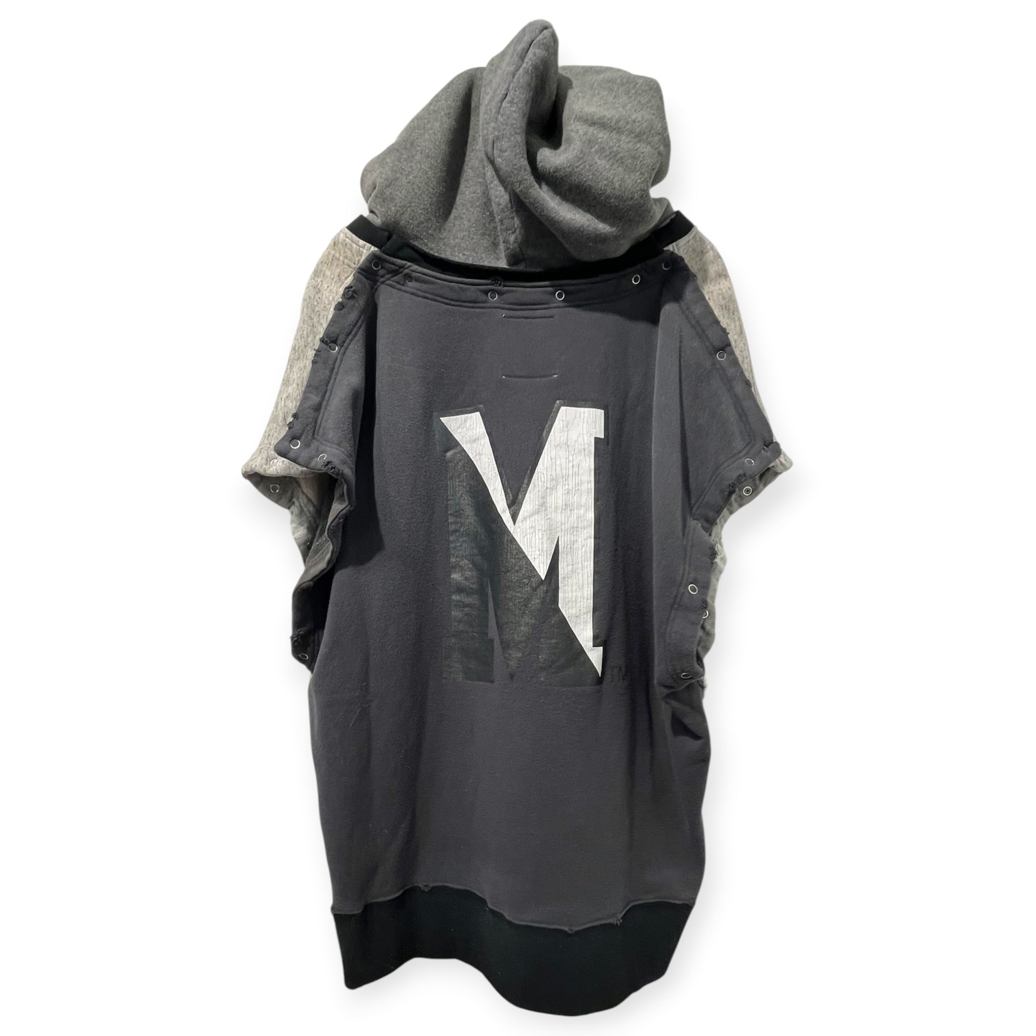 MIHARA YASUHIRO/Hoodie/52/Cotton/GRY/DOCKING 1/4 ZIP HOODIE view 12