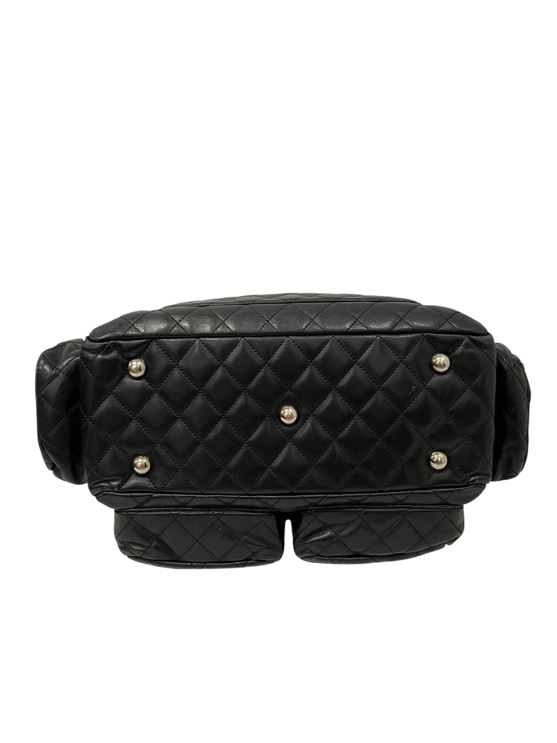CHANEL/Hand Bag/Leather/BLK/CAMBON REPORTER LEATHER view 3