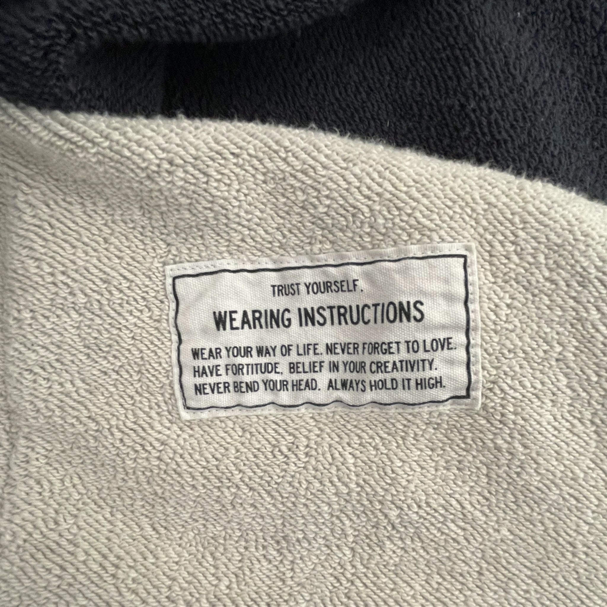 MIHARA YASUHIRO/Hoodie/52/Cotton/GRY/DOCKING 1/4 ZIP HOODIE view 16