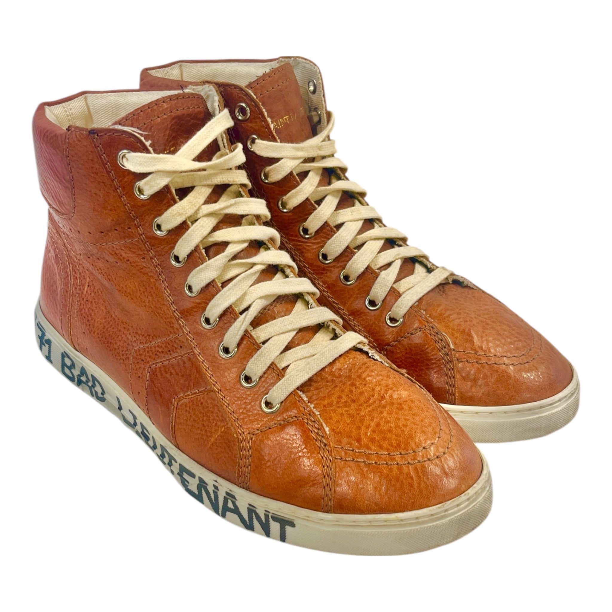 SAINT LAURENT/Hi-Sneakers/EU 43.5/Leather/BRW/g487127 view 1