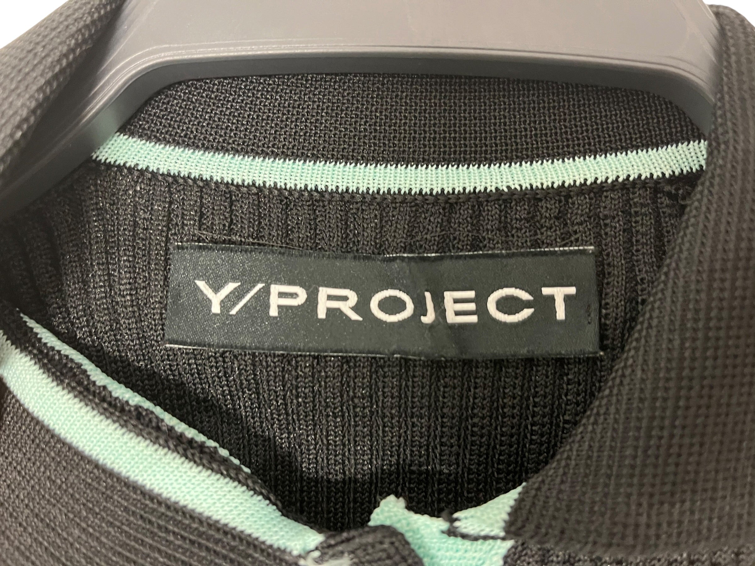 Y/PROJECT/SS Dress/34/Polyester/BLK/DOUBLE COLLAR POLO DRESS view 3