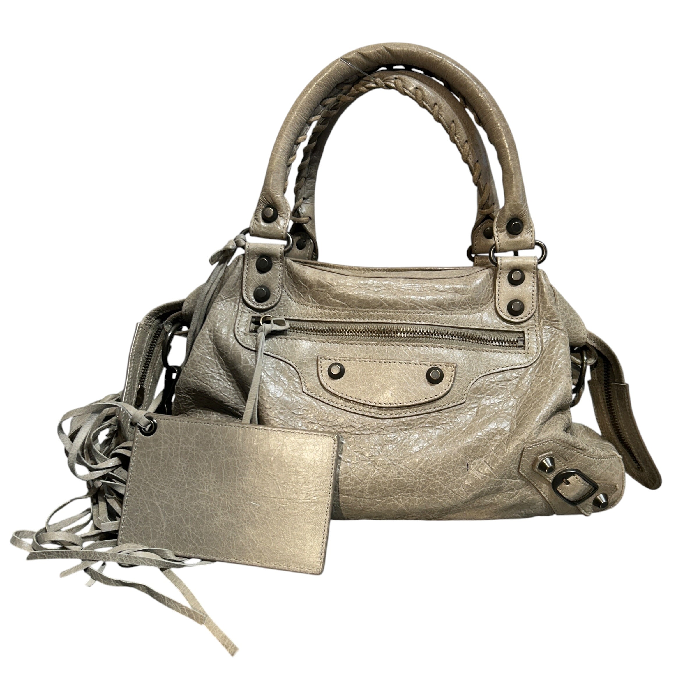 BALENCIAGA/Hand Bag/Leather/GRY/City Bag view 1