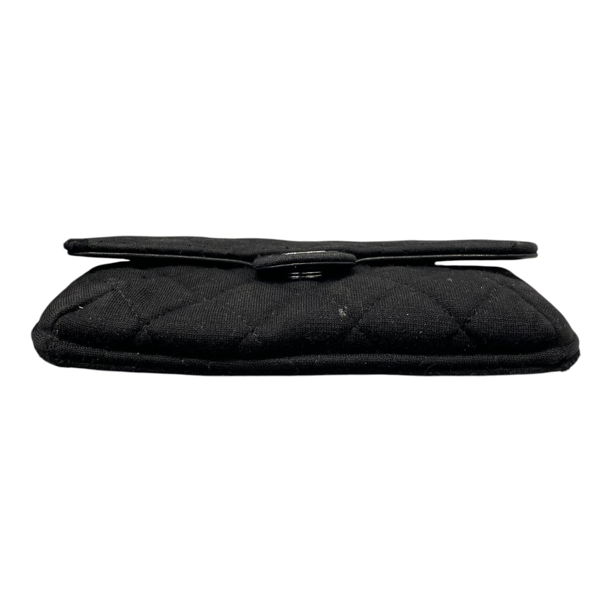 CHANEL/Cross Body Bag/Cotton/BLK/quilted cotton, 31752496 view 3
