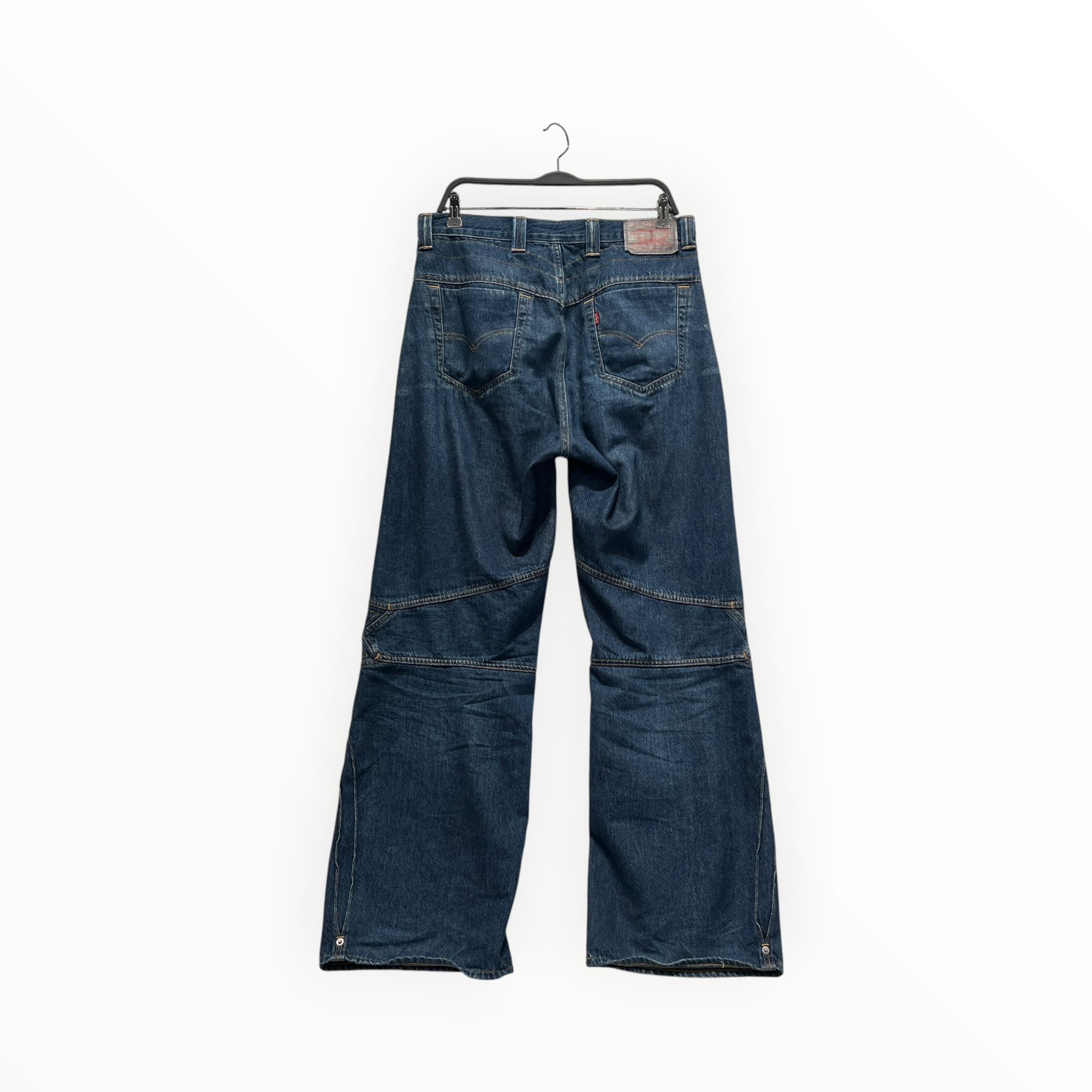 Levi's/Kiko Kostadinov/Pants/32/Denim/BLU/side knee embroidery view 2