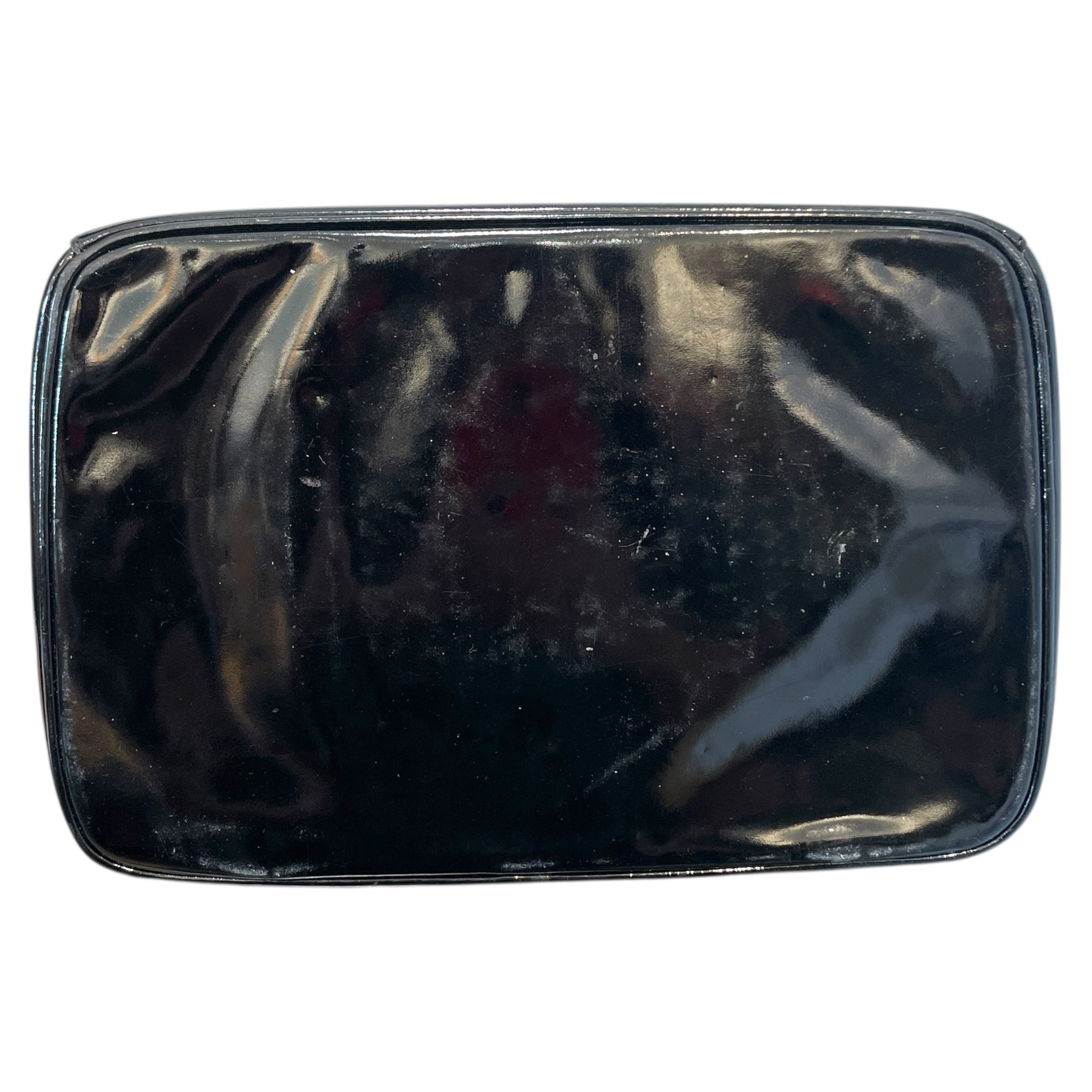 CHANEL/Bag/Leather/BLK/Coco Mark Patent Vanity Bag view 5