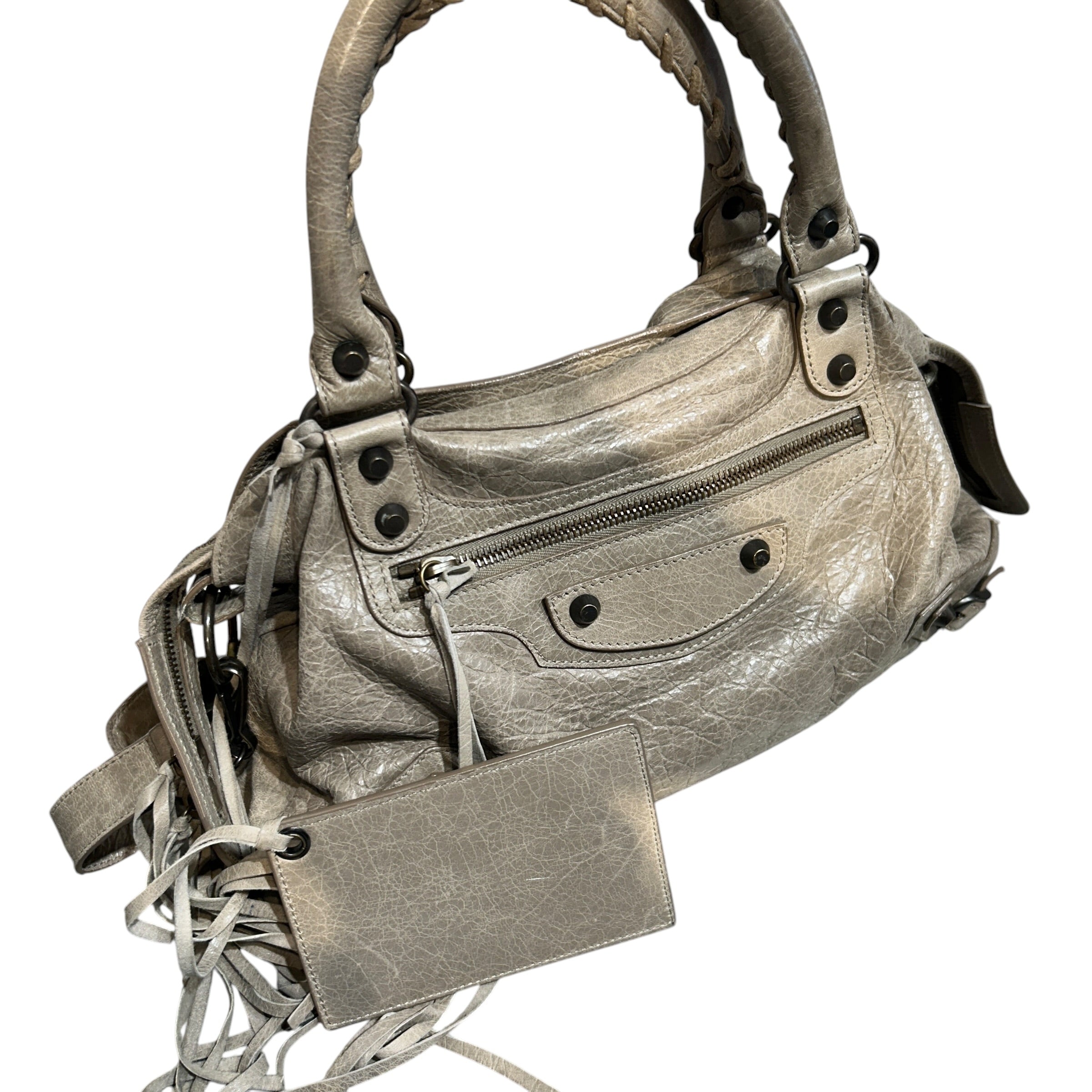 BALENCIAGA/Hand Bag/Leather/GRY/City Bag view 6