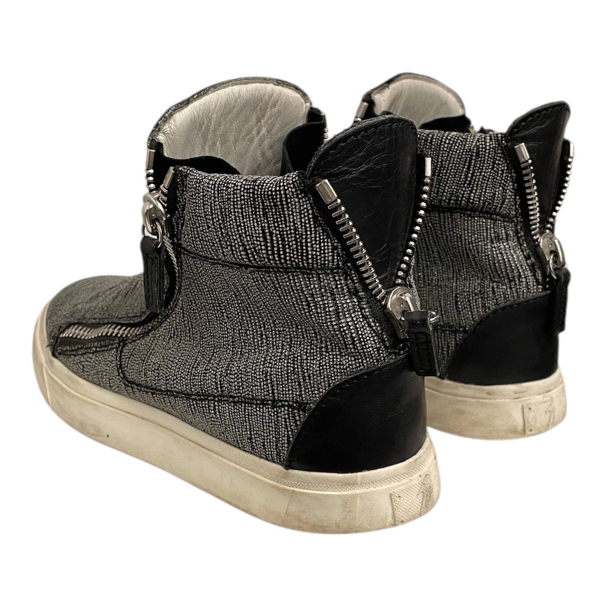 Giuseppe Zanotti/Hi-Sneakers/EU 37/Animal Pattern/SLV/silver reptile print view 2