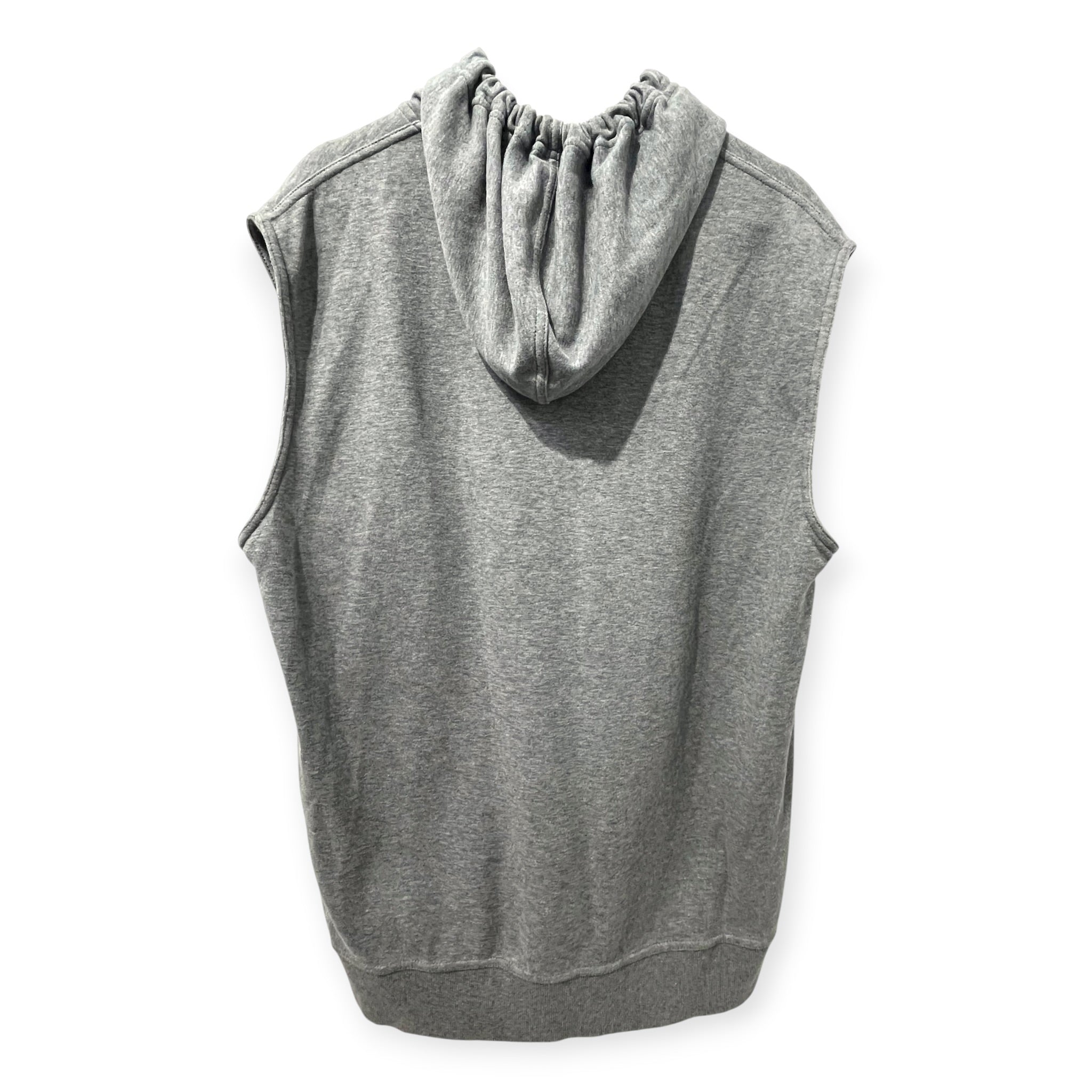 BRUNELLO CUCINELLI/Zip Up Hoodie/M/Cotton/GRY/HOODIE VEST DOUBLE ZIP view 2
