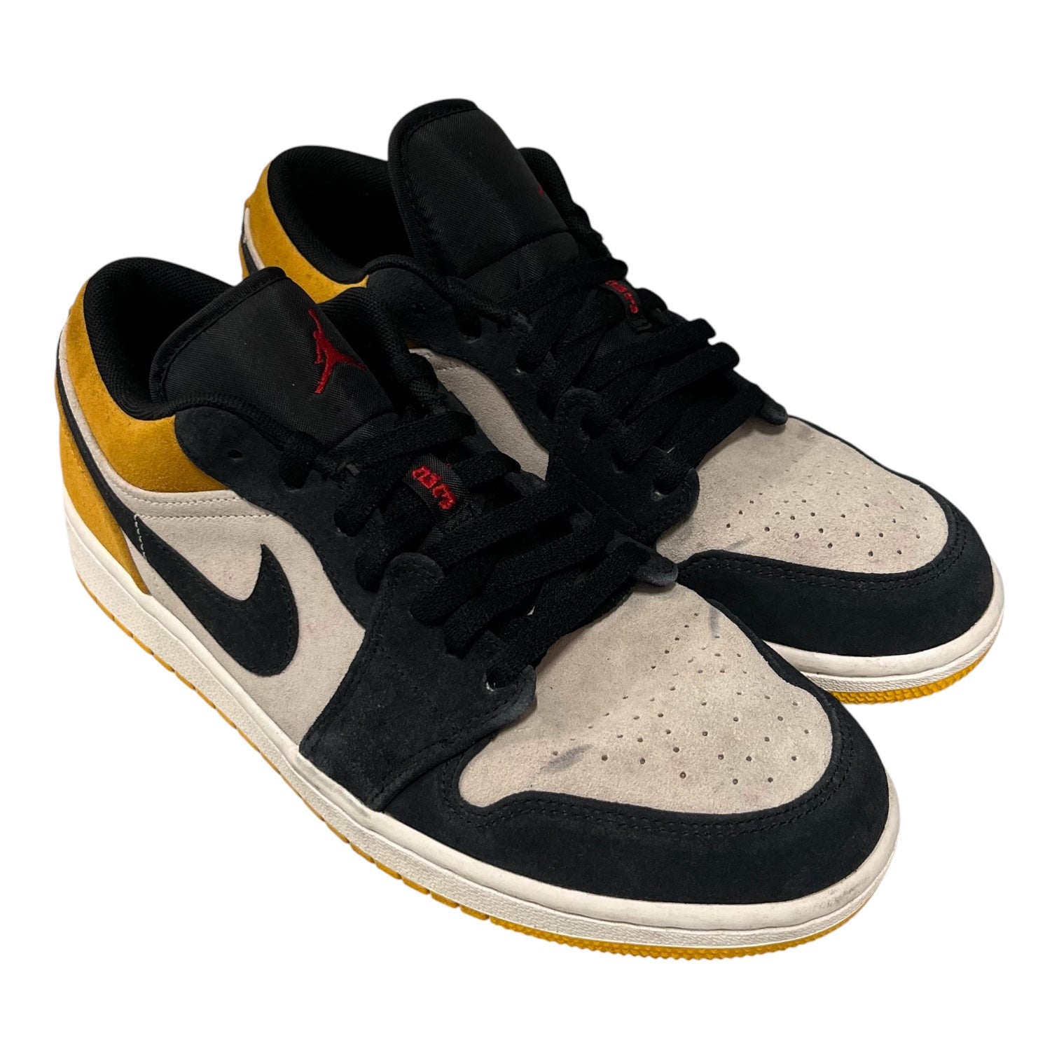 JORDAN BRAND/Low-Sneakers/US 10/Suede/YEL/low 1 sail university gold view 1
