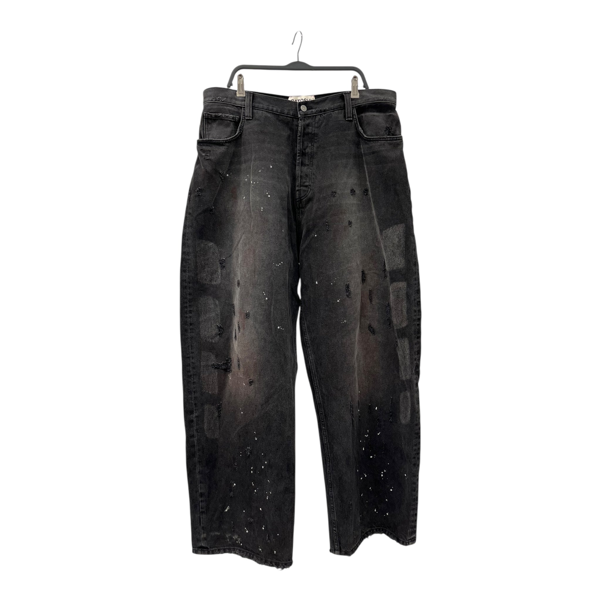 SATOSHI NAKAMOTO/Pants/38/Denim/GRY/BAGGY MOTO PANT view 1