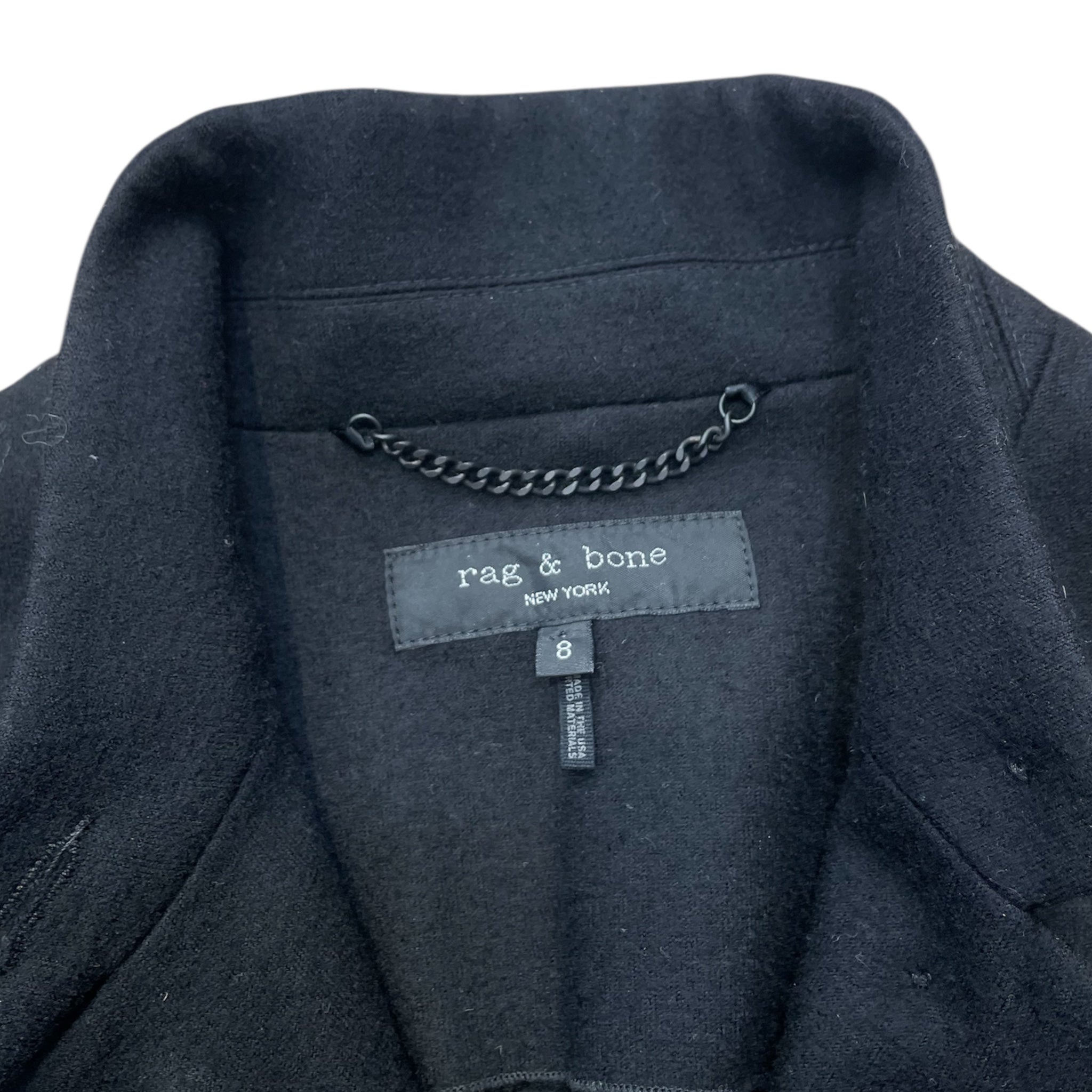 rag & bone/Tailored Jkt/8/Wool/BLK/ view 3