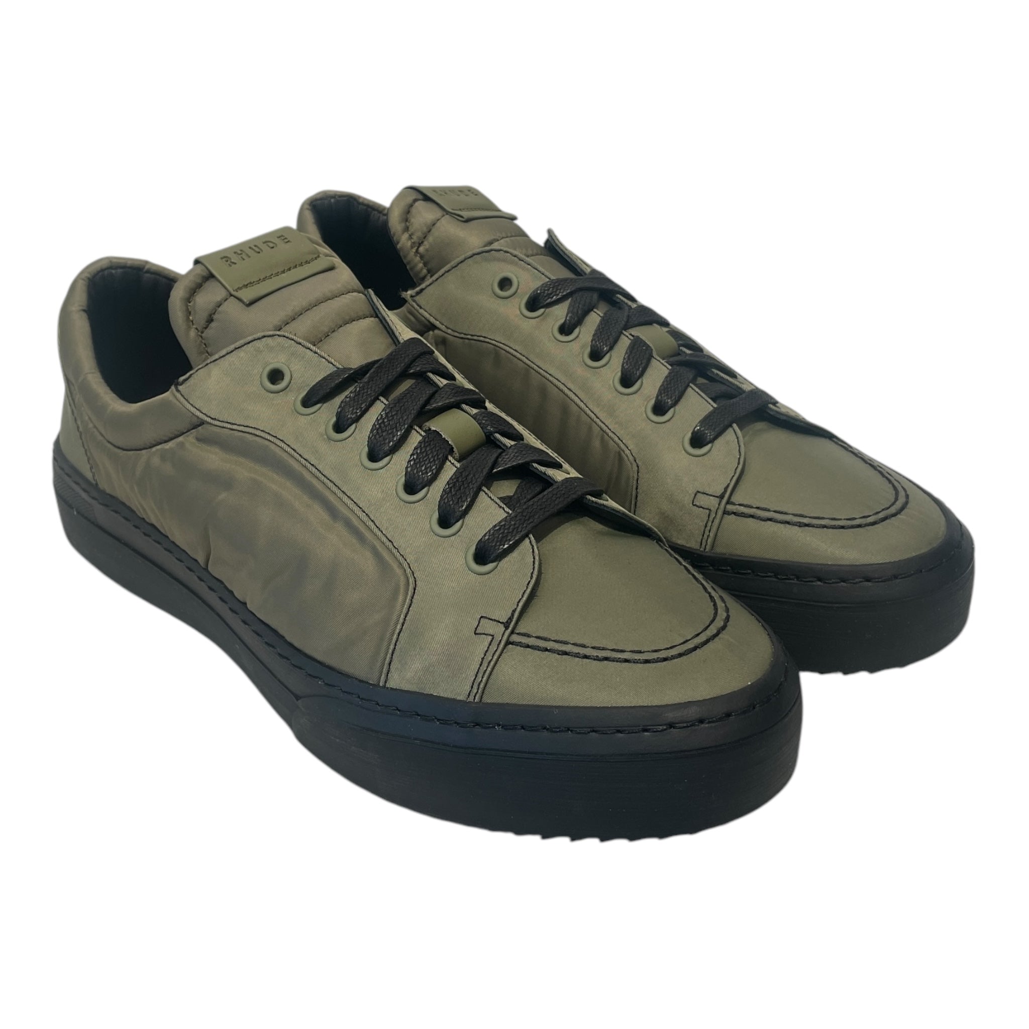 RHUDE/Low-Sneakers/US 12/Nylon/GRN/ view 1