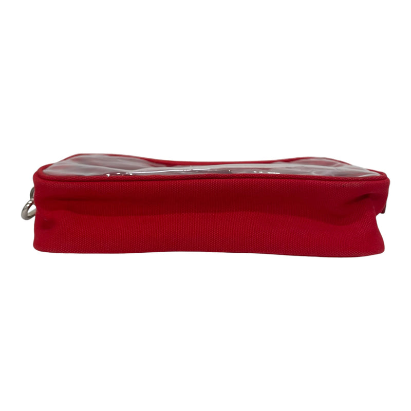 PRADA/Pouch/Border/CLR/Red Border Makeup Pouch