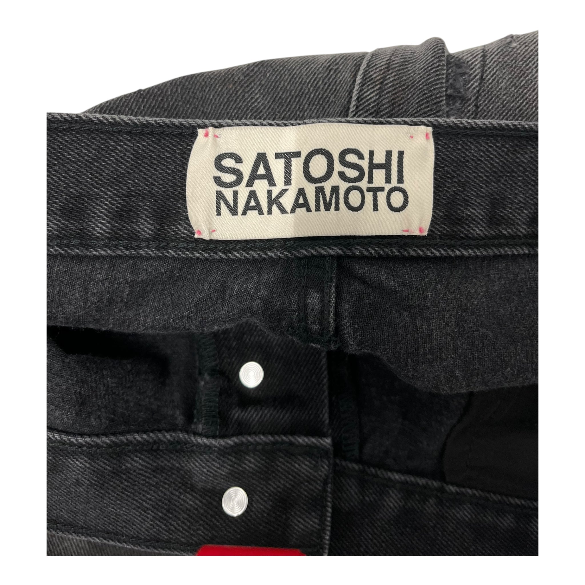 SATOSHI NAKAMOTO/Pants/38/Denim/GRY/BAGGY MOTO PANT view 3